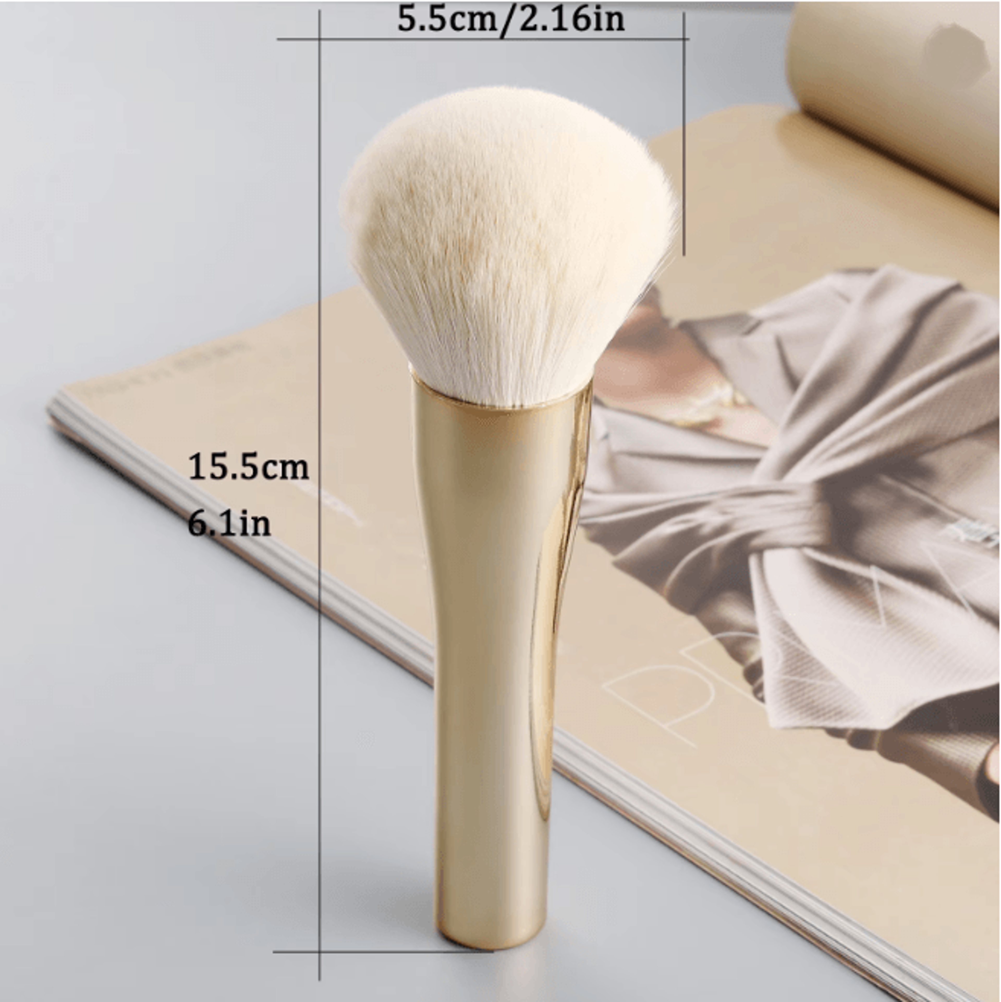 VelourPro Large Powder Makeup Brush For Flawless Finish 1