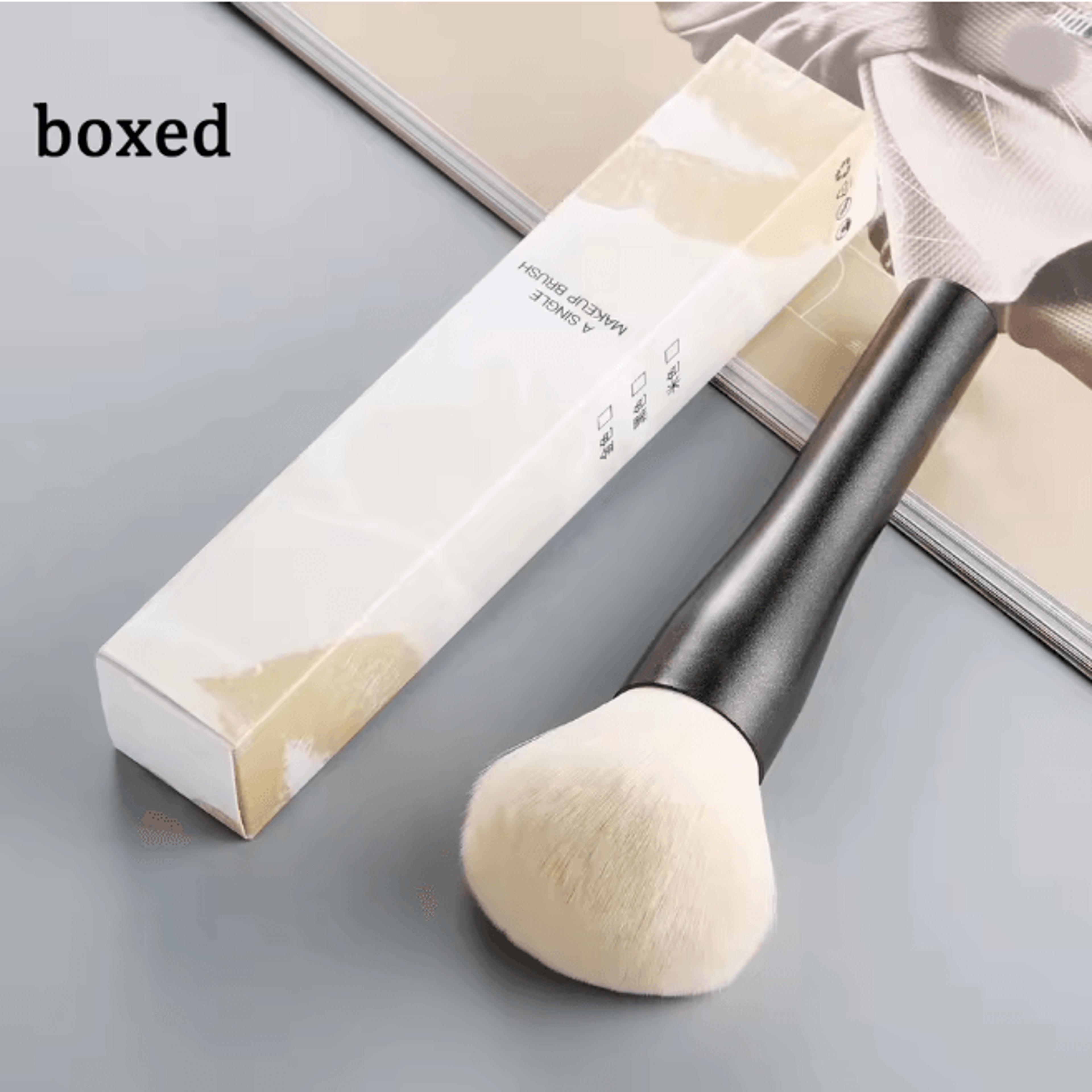 VelourPro Large Powder Makeup Brush For Flawless Finish 8