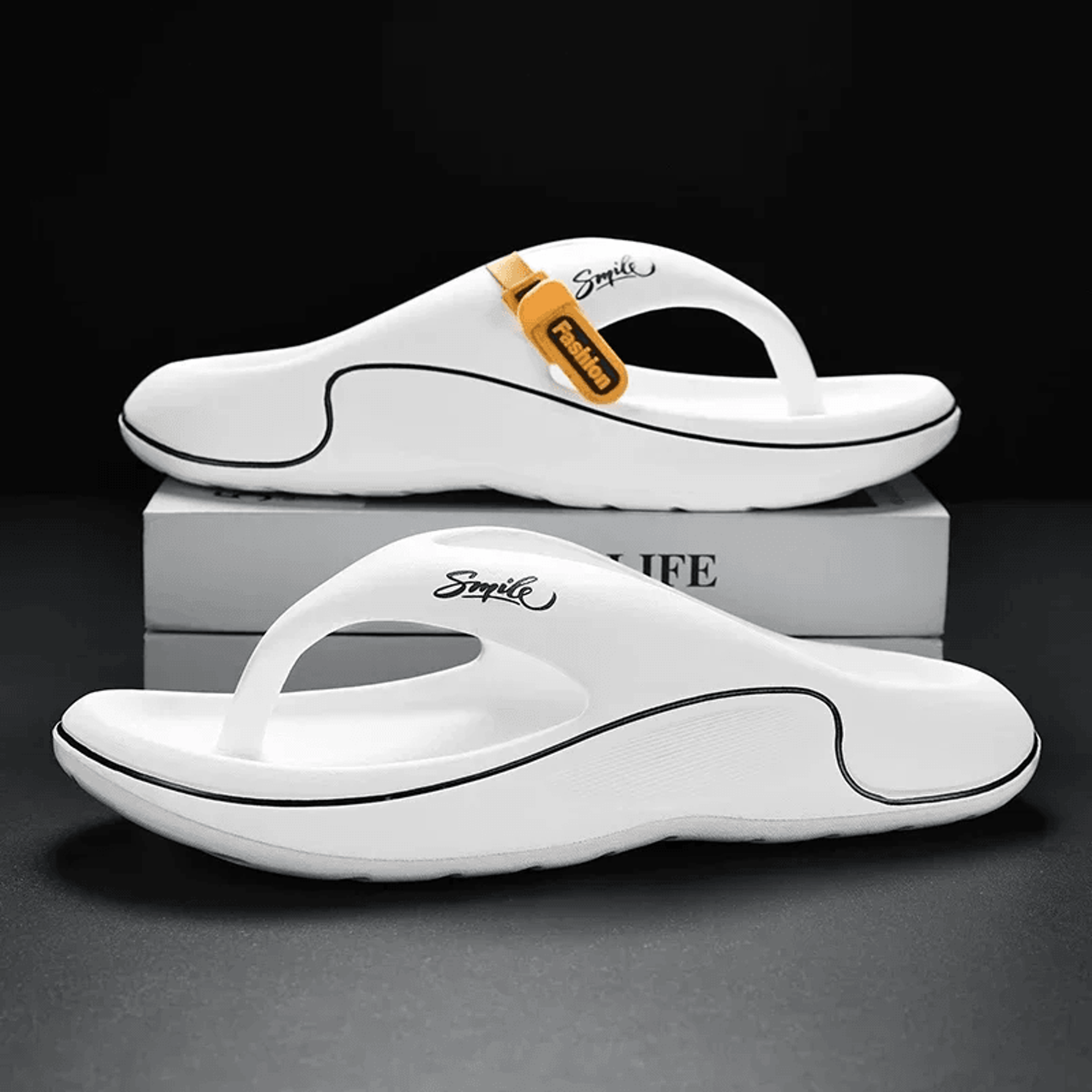 Men Cloud Cushion Platform Flip Flops Thick Soft Sole Beach Slides 3