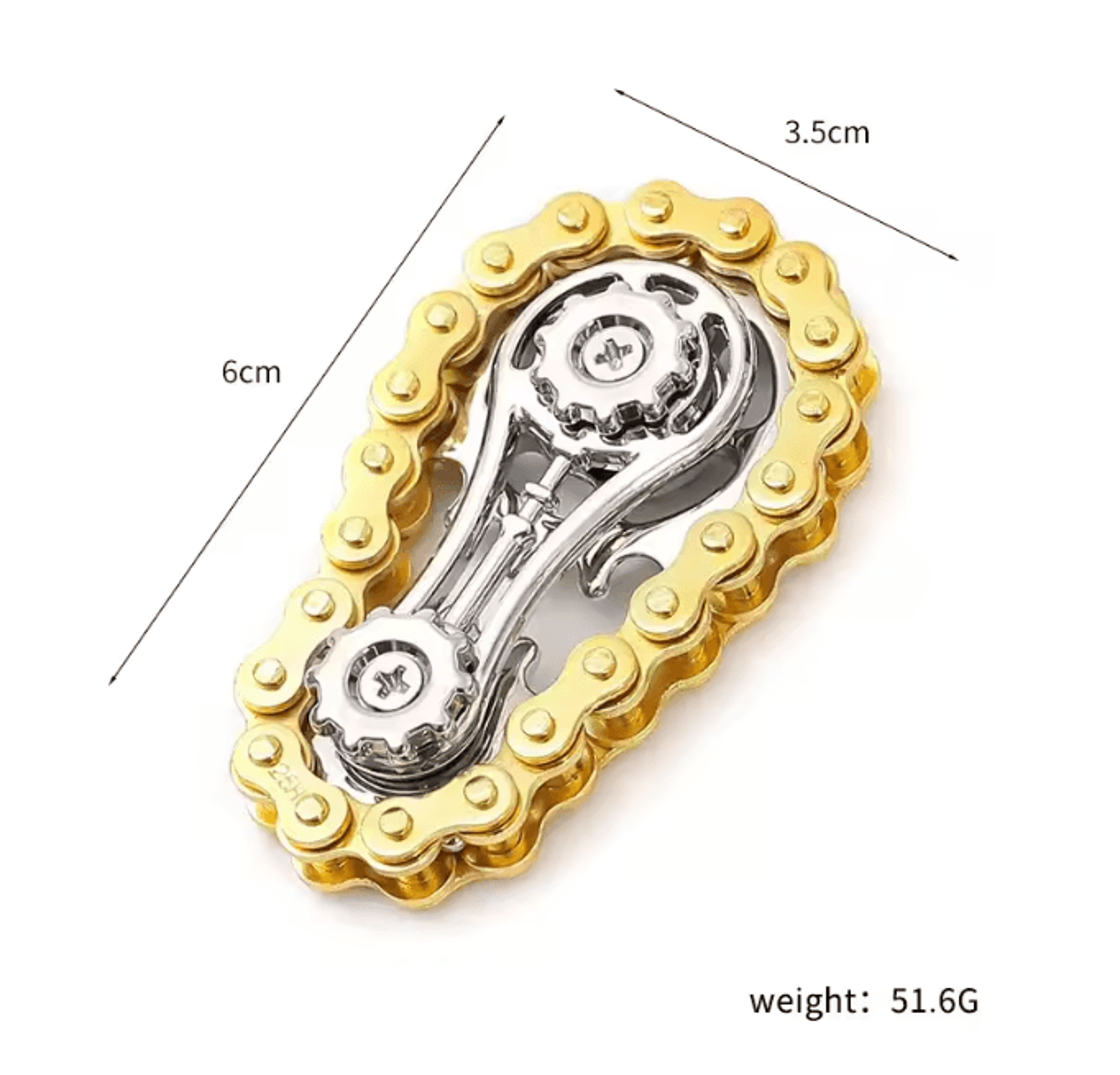 Metal Fidget Spinner Desk Toy With Gear Design For Stress Relief 7