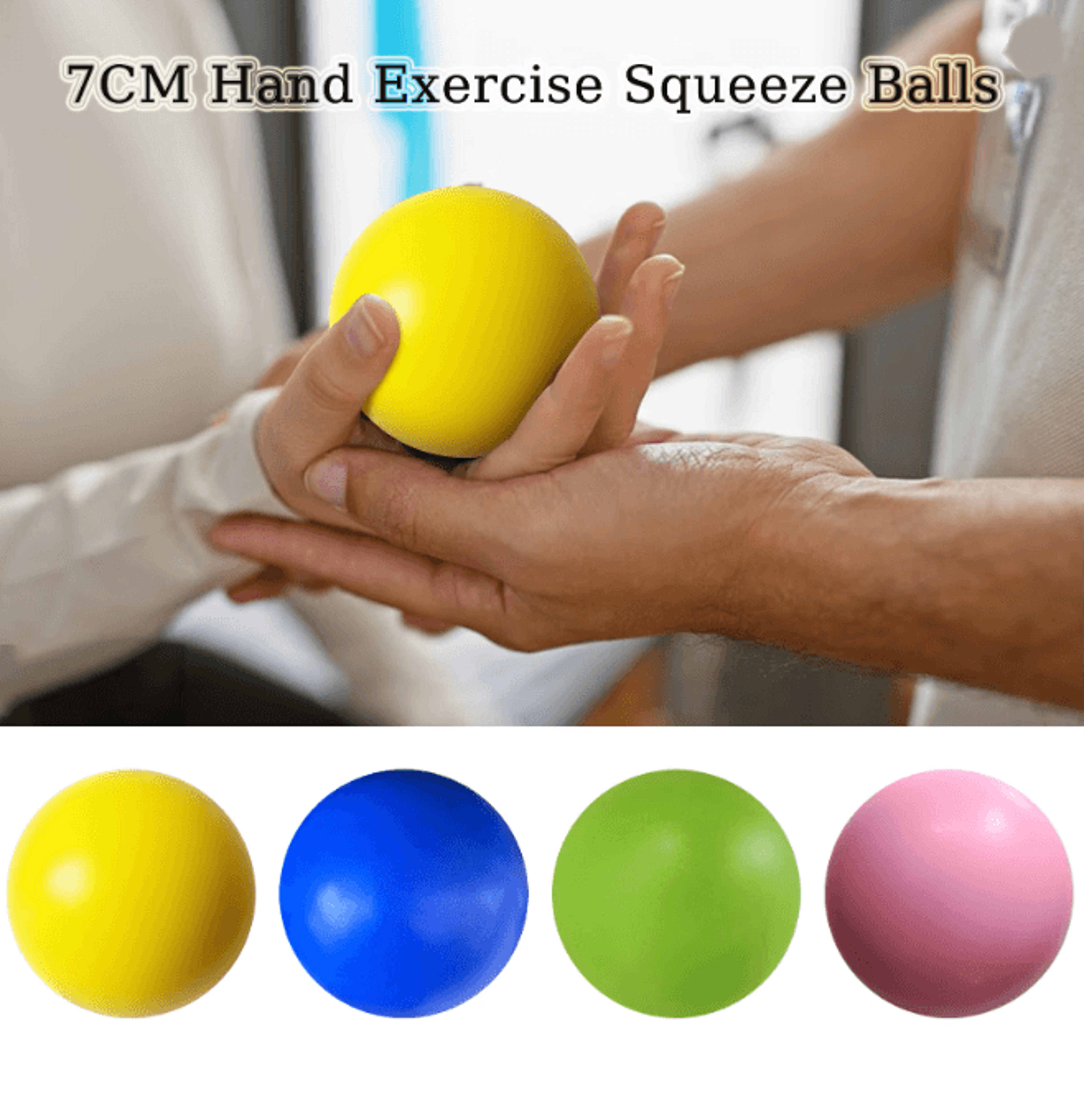 elastic finger grip strength trainer hand exercise resistance ball