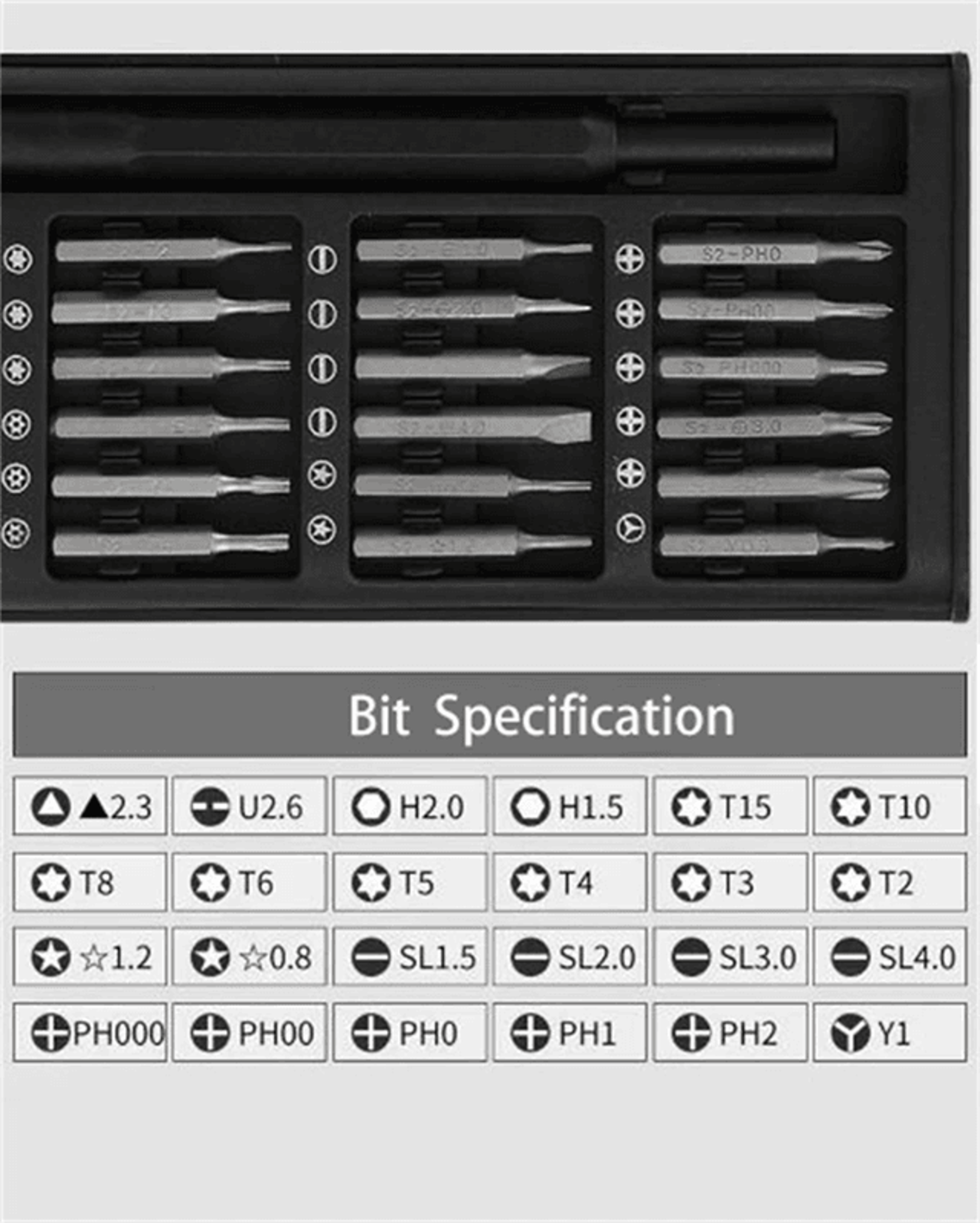 25 In 1 Magnetic Precision Screwdriver Set Electronics Repair Tool Kit 1