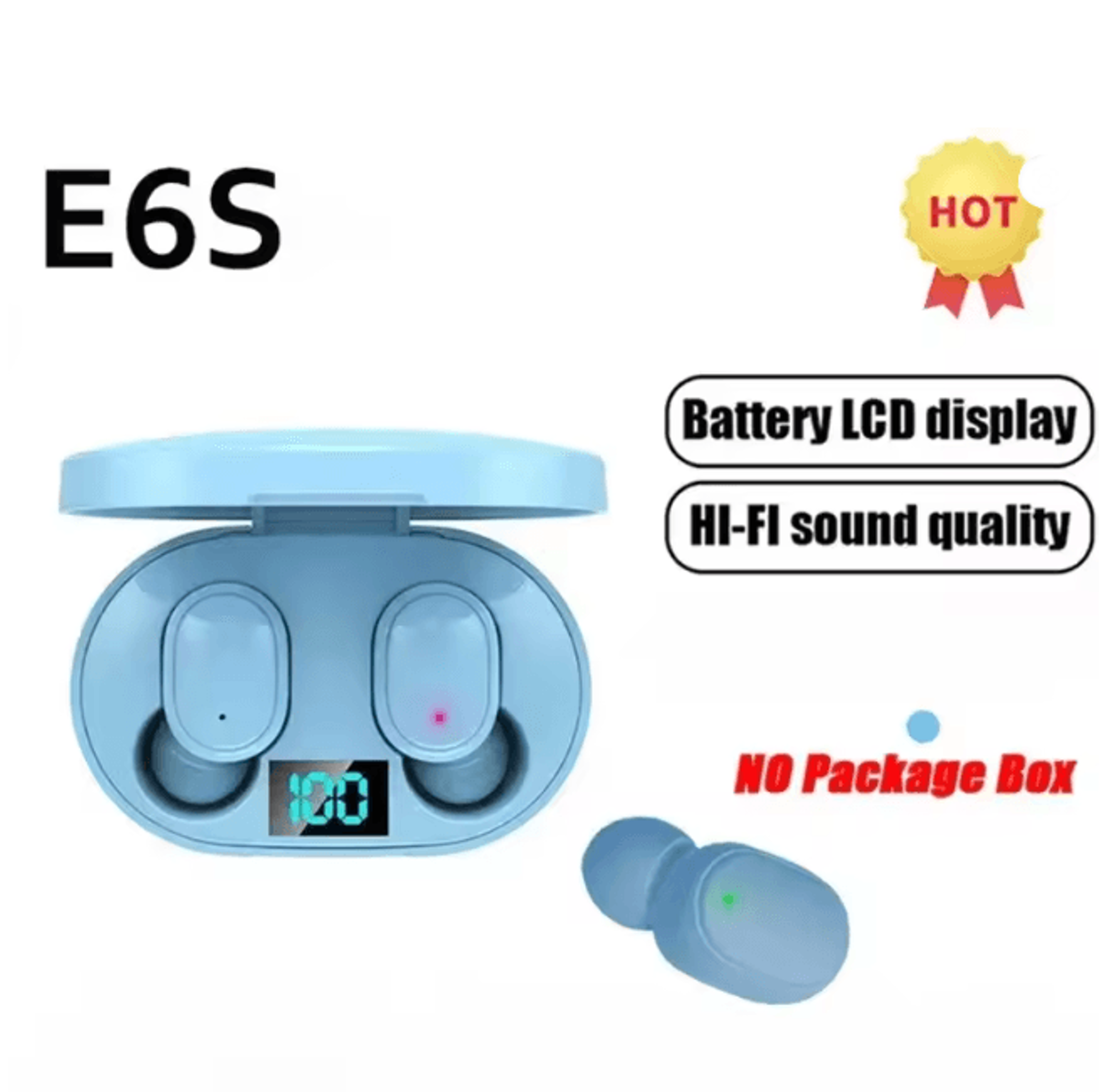 E6S Wireless Bluetooth Earbuds Noise Cancelling Headphones 4