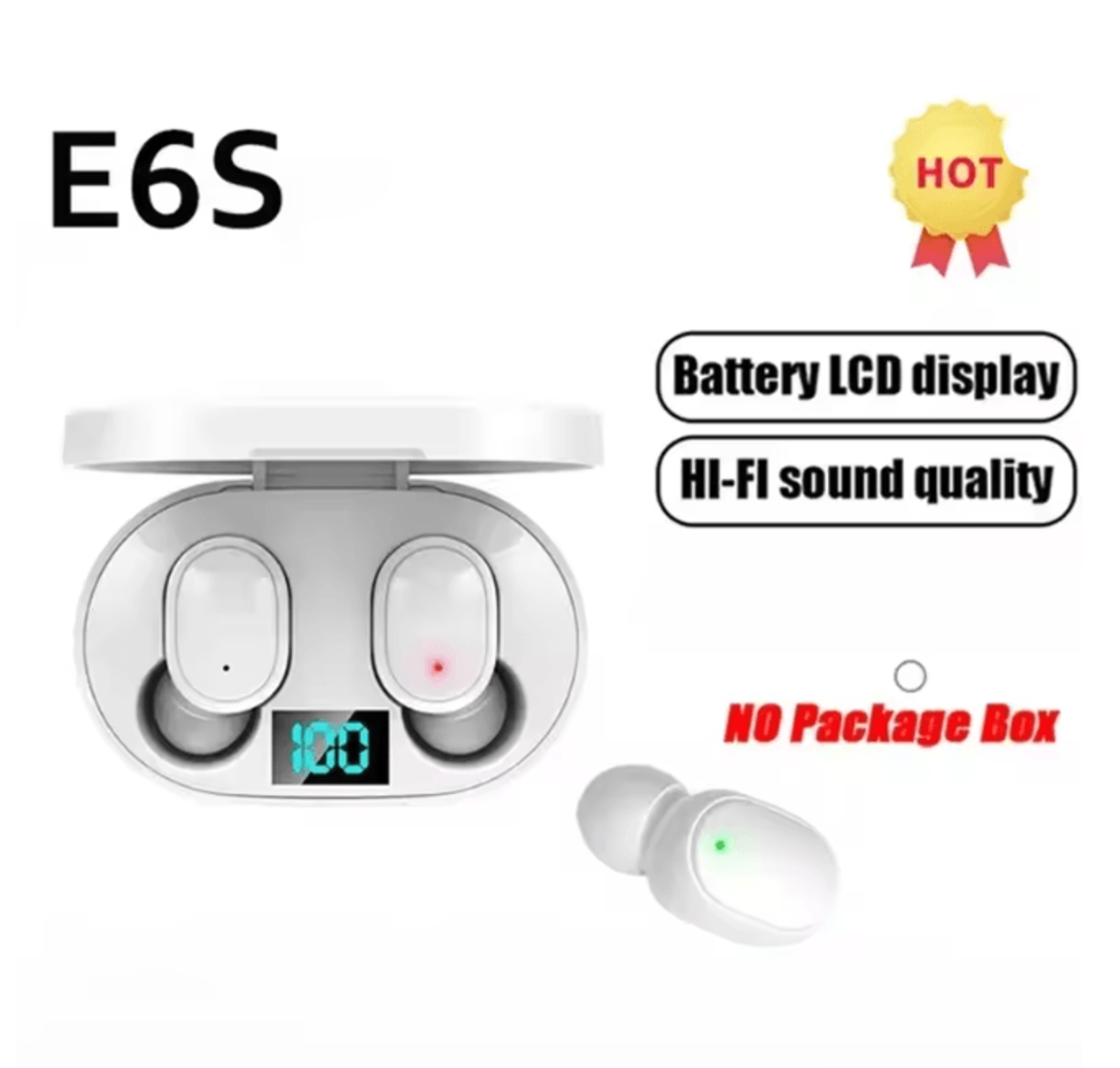 E6S Wireless Bluetooth Earbuds Noise Cancelling Headphones 5