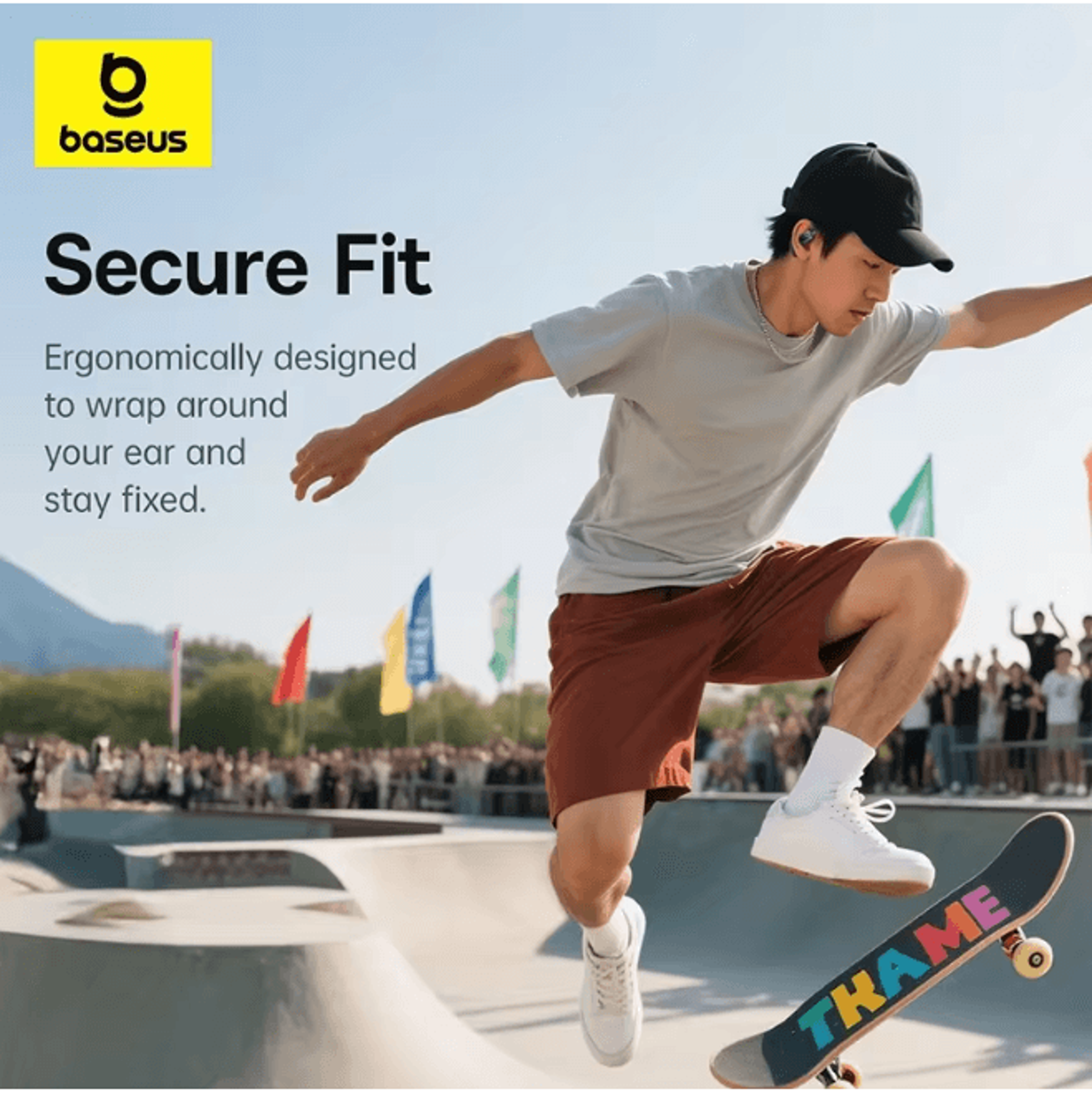 Baseus Eli 2i Fit Open Ear Wireless Sports Earbuds With Ear Hooks 2