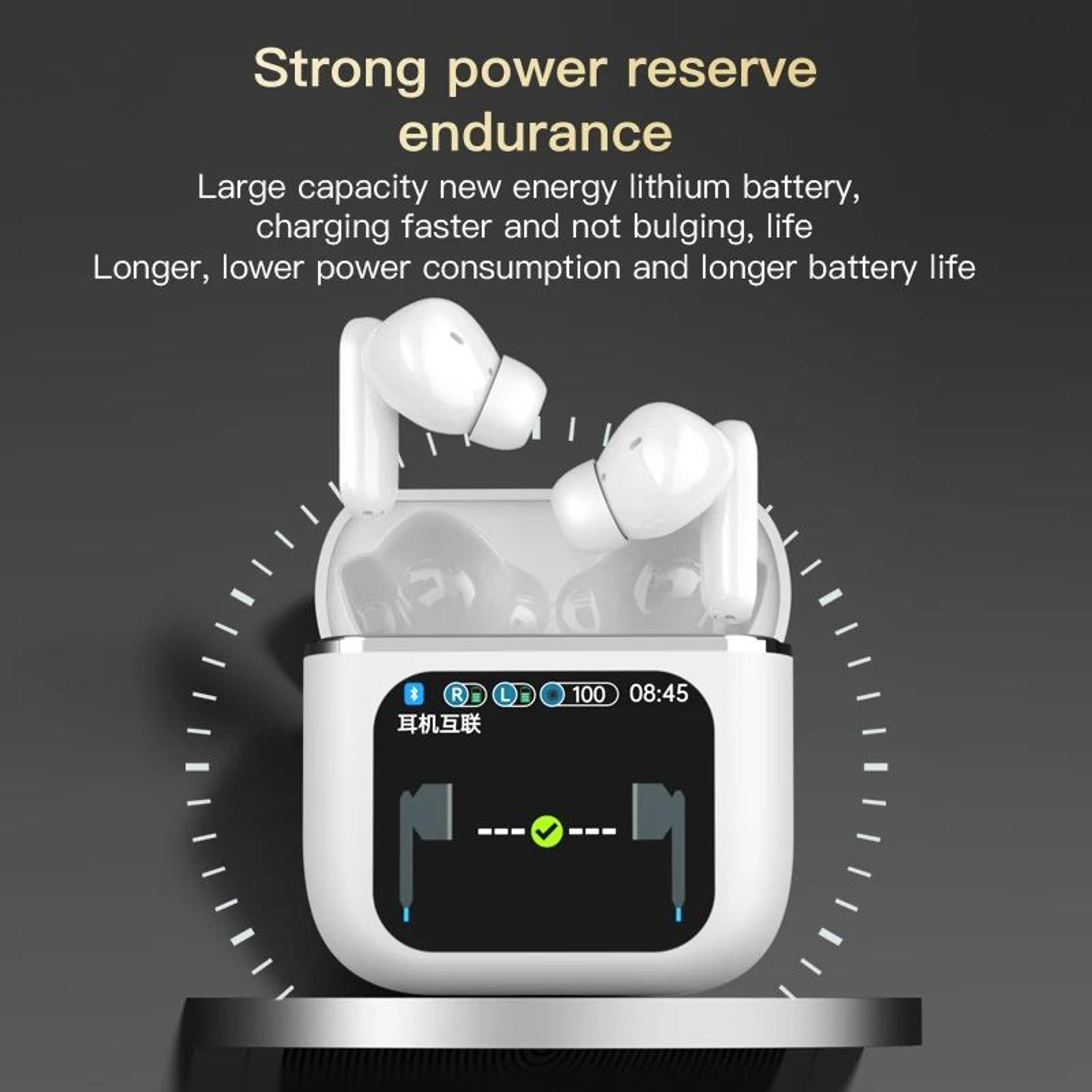 Smart Touch ANC Wireless Earbuds Bluetooth Noise Cancelling Headphones 2