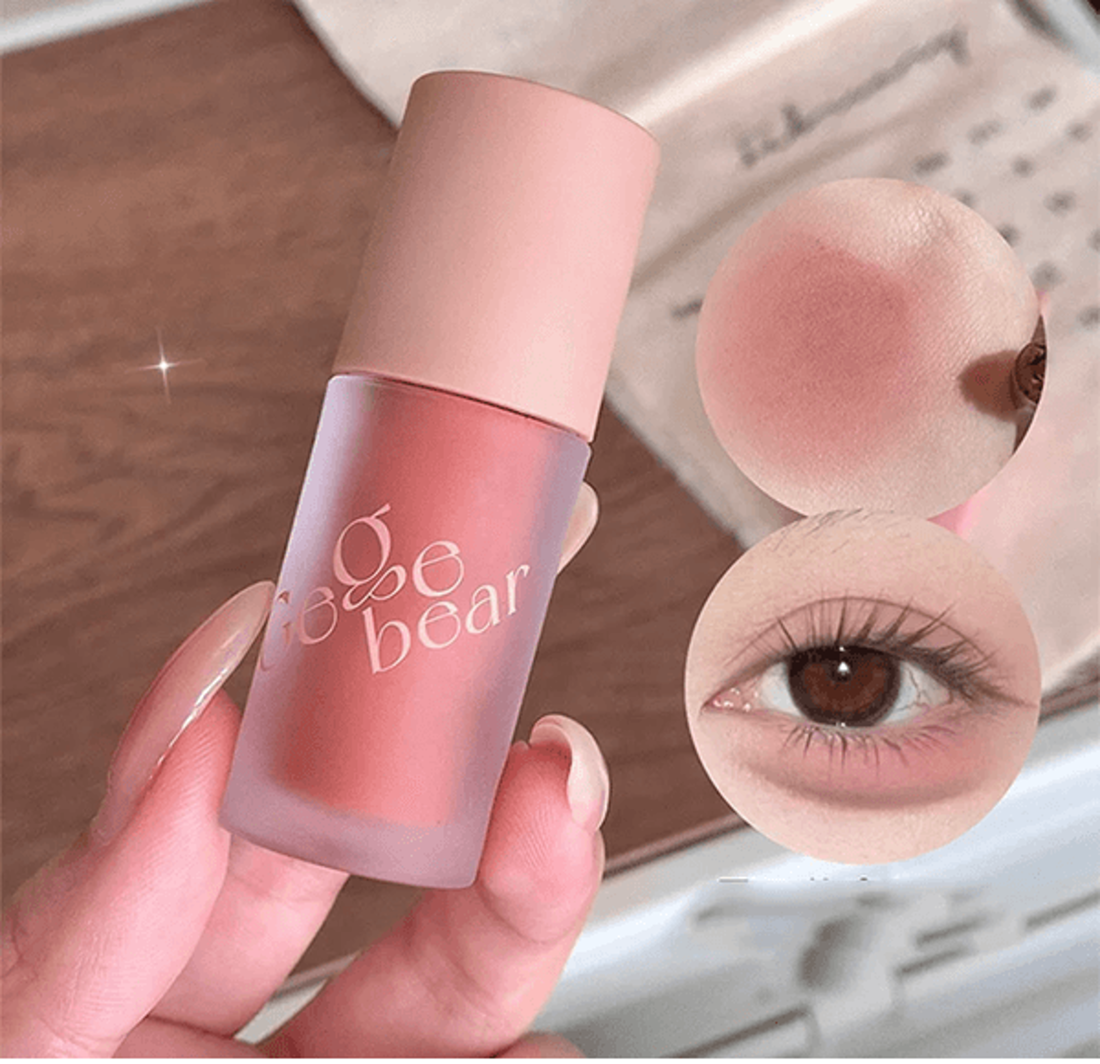 Gege Bear Multi Use Cream Blush And Velvet Matte Lip Glaze 1