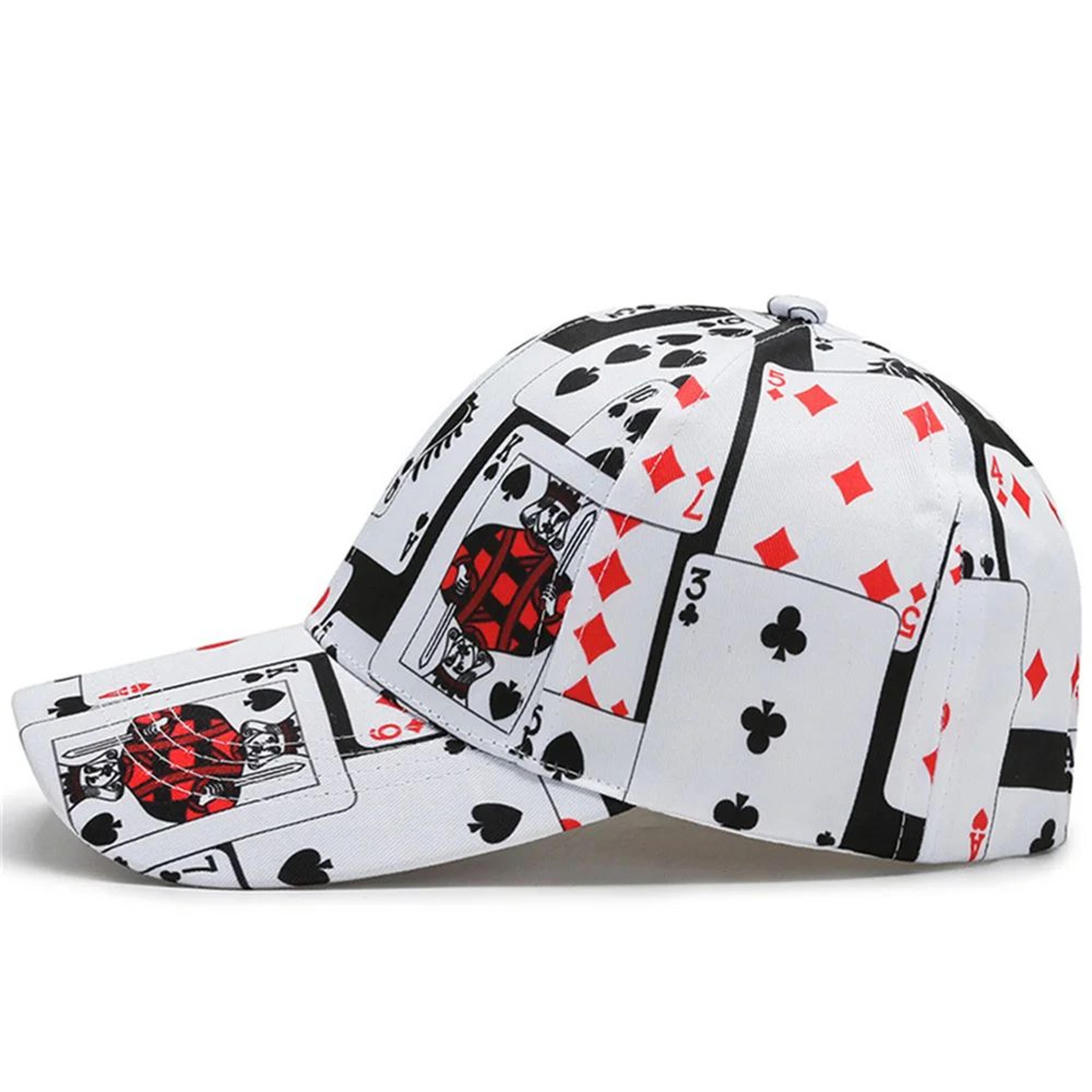 StreetEdge Poker Print Snapback Cap Unisex Hip Hop Baseball Cap 1