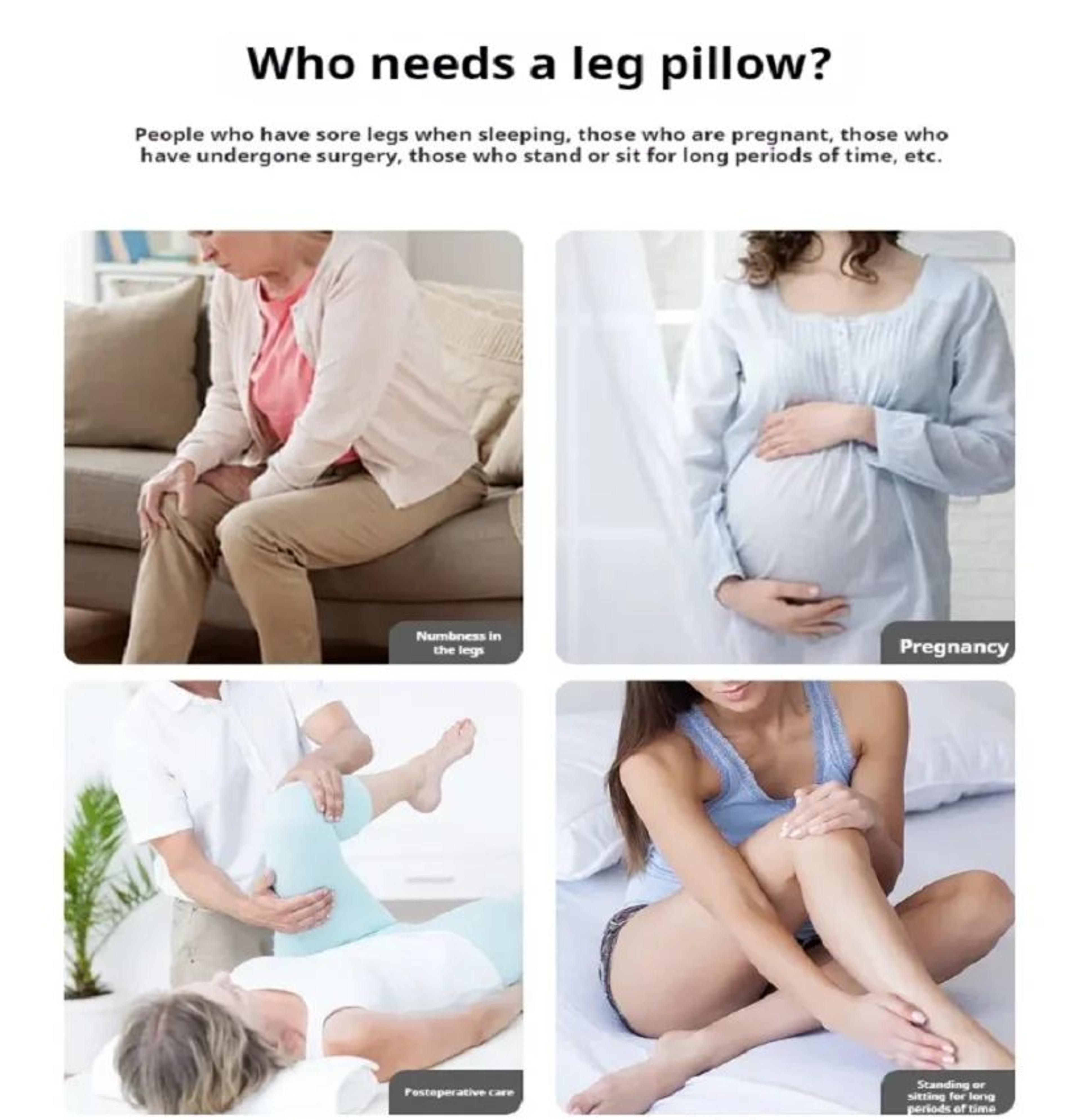 Ergonomic Memory Foam Leg Elevation Pillow Foot Support Cushion 1