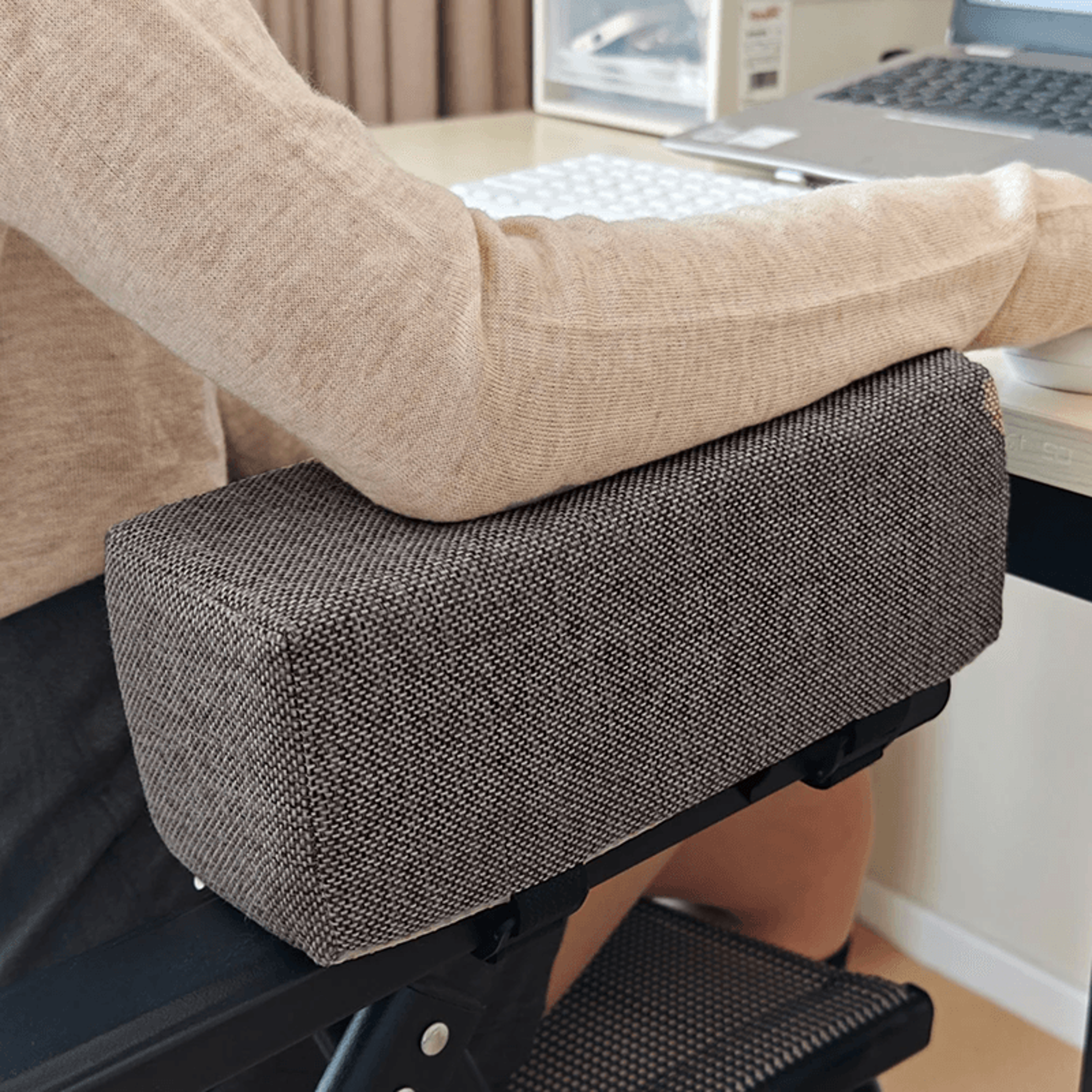 Memory Foam Office Chair Armrest Cushion Pads For Elbow Support 4