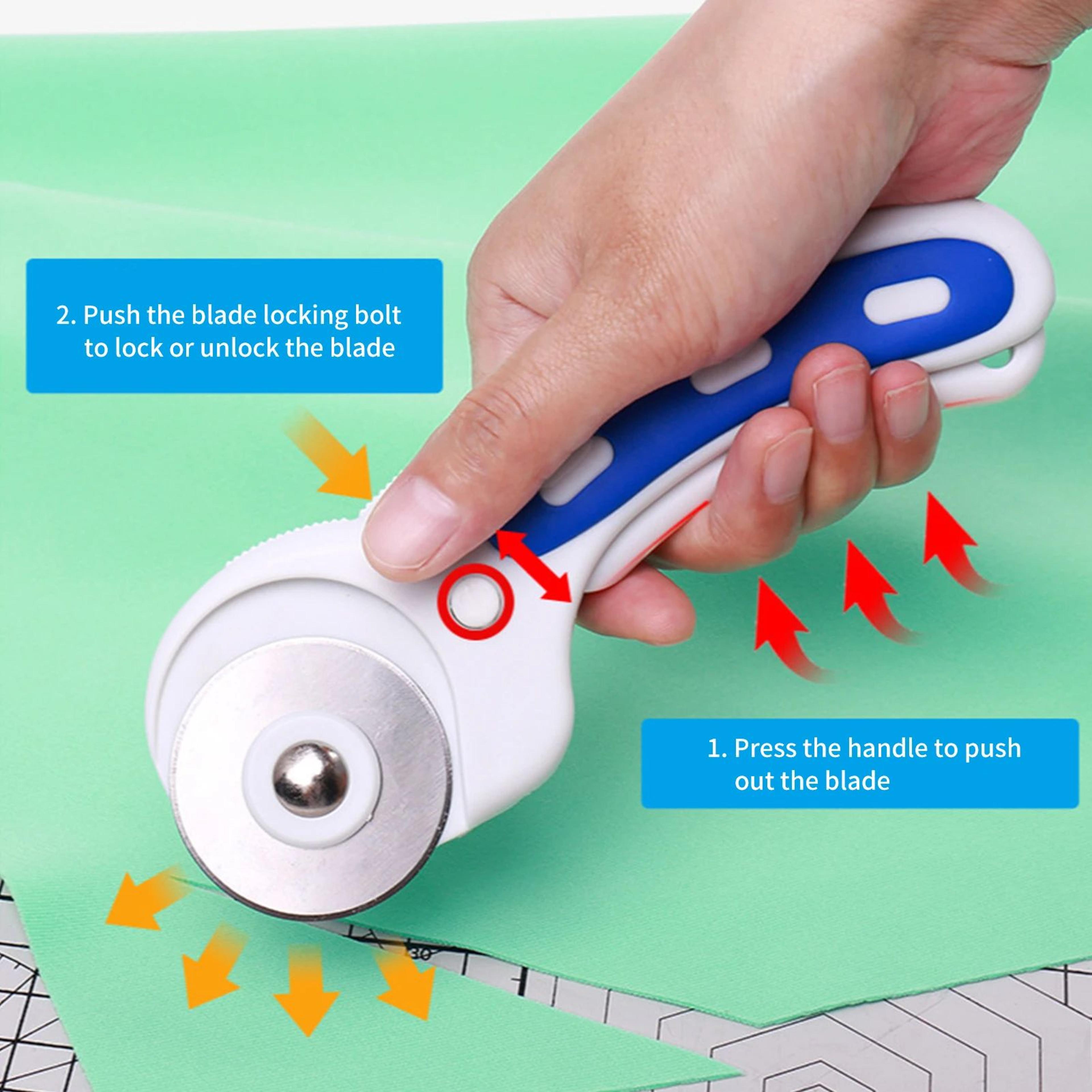 45mm Rotary Fabric Cutter Ergonomic Sewing And Quilting Precision Cutting Tool 1