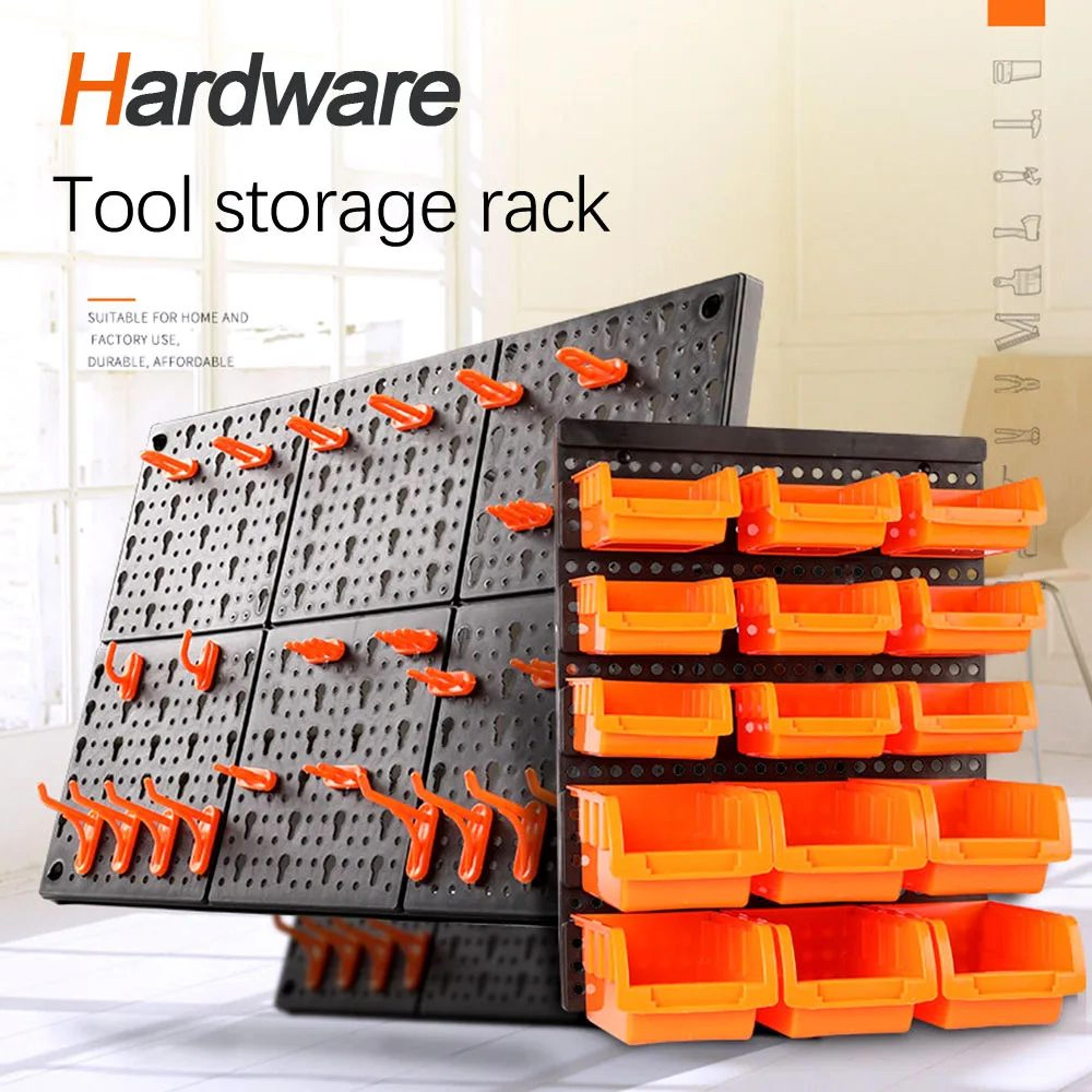 wallmaster garage wall organizer bins for tool storage and workshop setup
