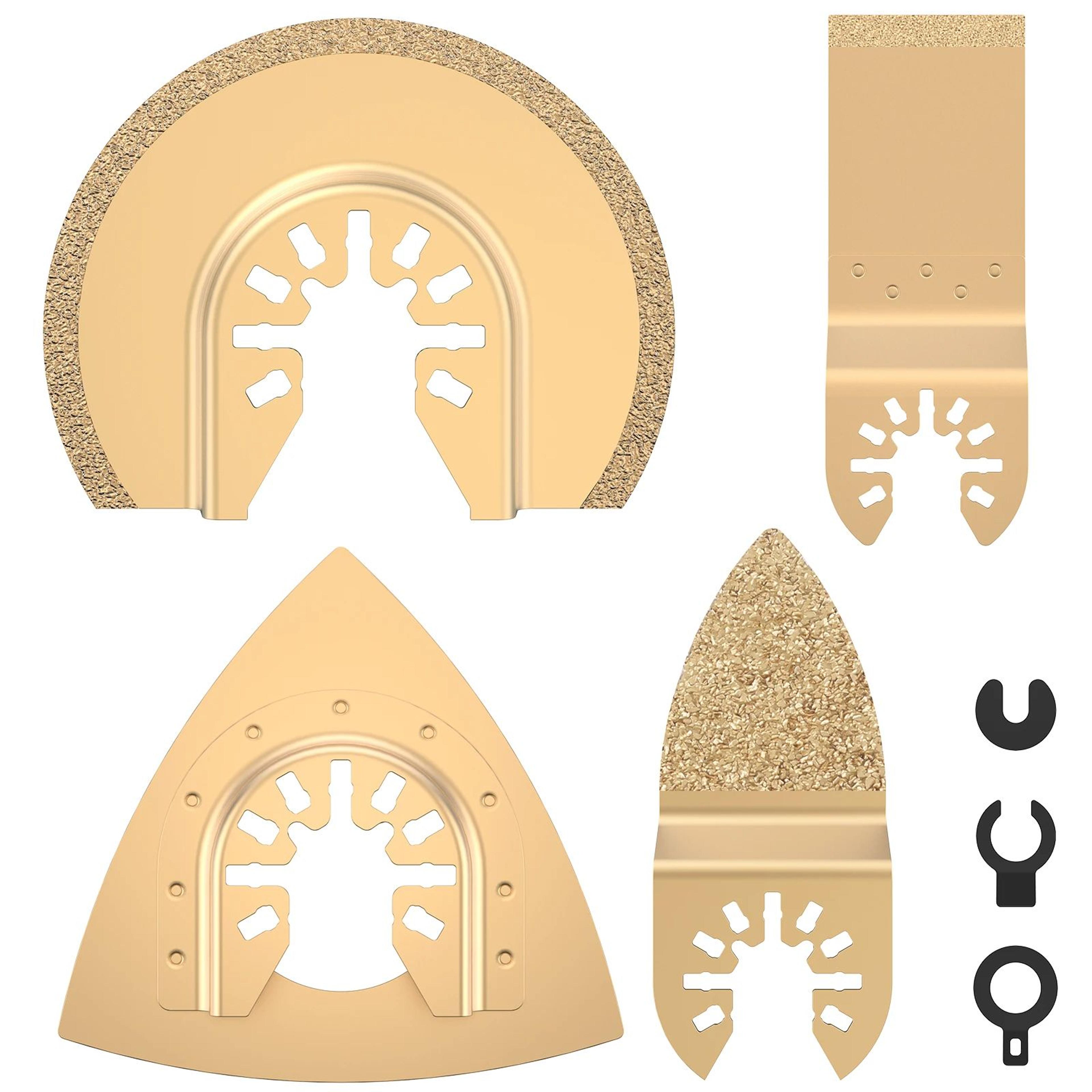 DiamondCut Oscillating Saw Blade Set For Tile And Multi Tool Precision 6