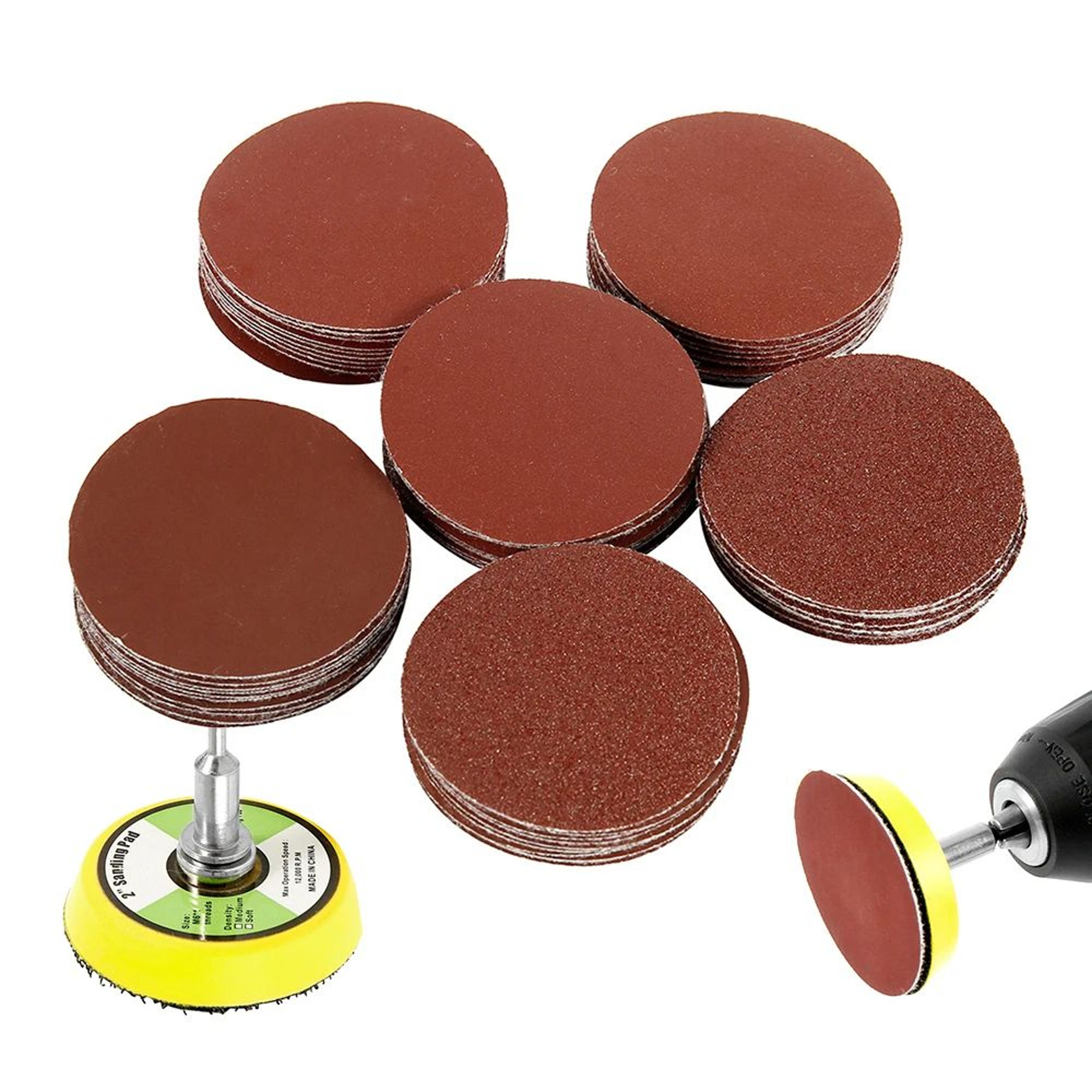 60 Piece Polishing Pad Set Sanding Discs Kit For Drill And Rotary Tools 6