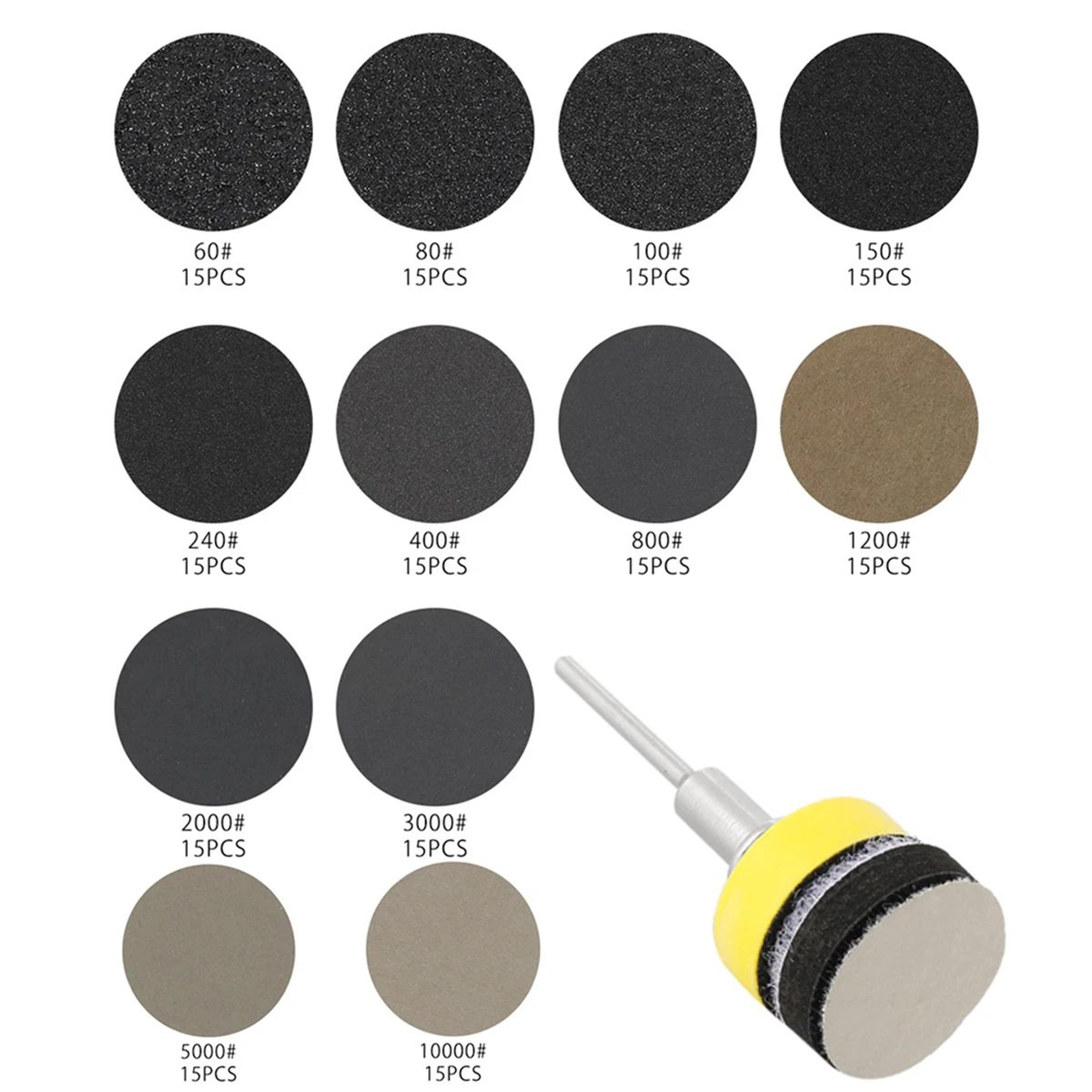 180 Piece Sanding Discs Kit Wet Dry Hook And Loop Sandpaper Set For Rotary Tools 8