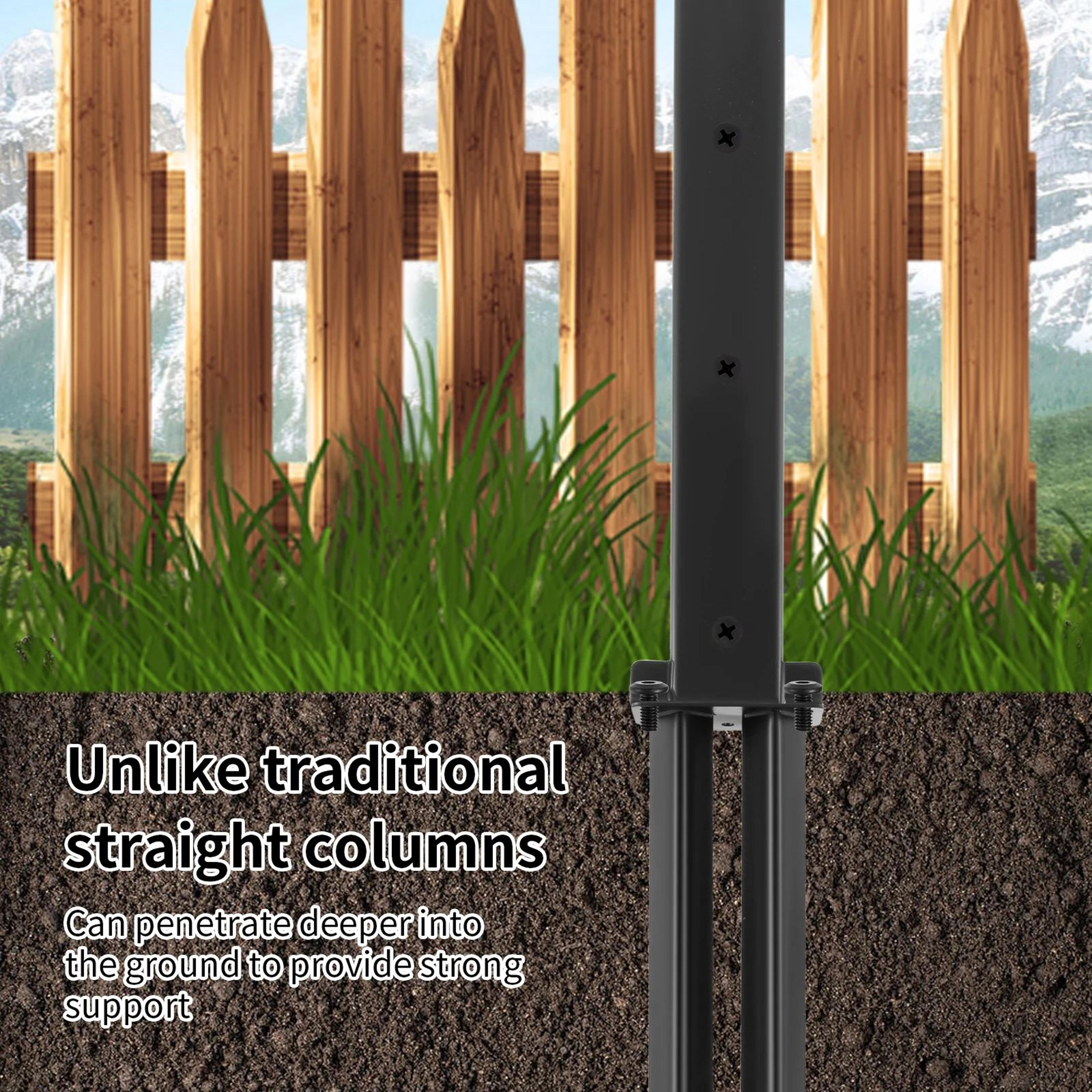 Heavy Duty Fence Post Repair Stake Ground Anchor For Fixing Broken And Tilted Posts 2