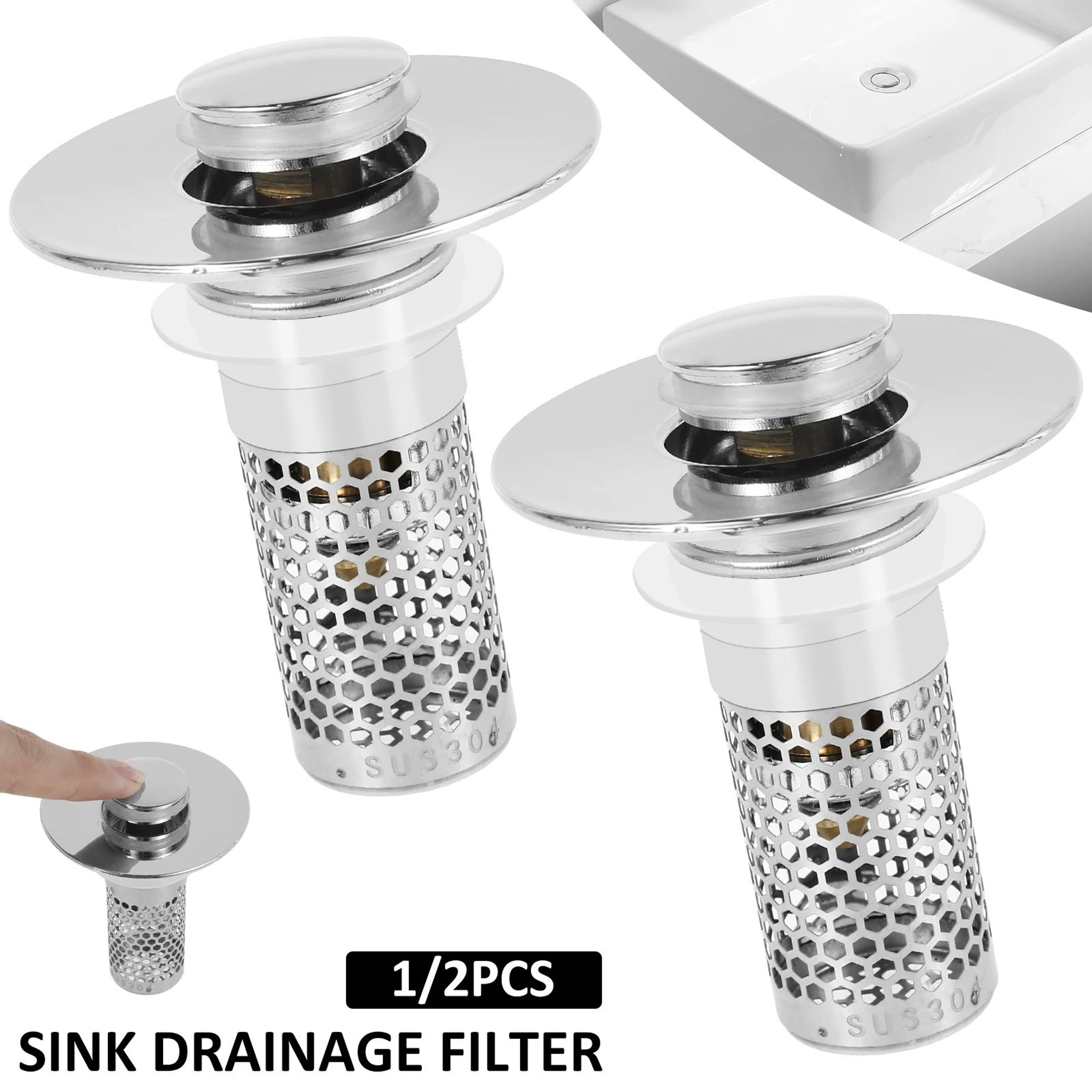 anti clog sink drain strainer stopper filter for bathroom and kitchen use