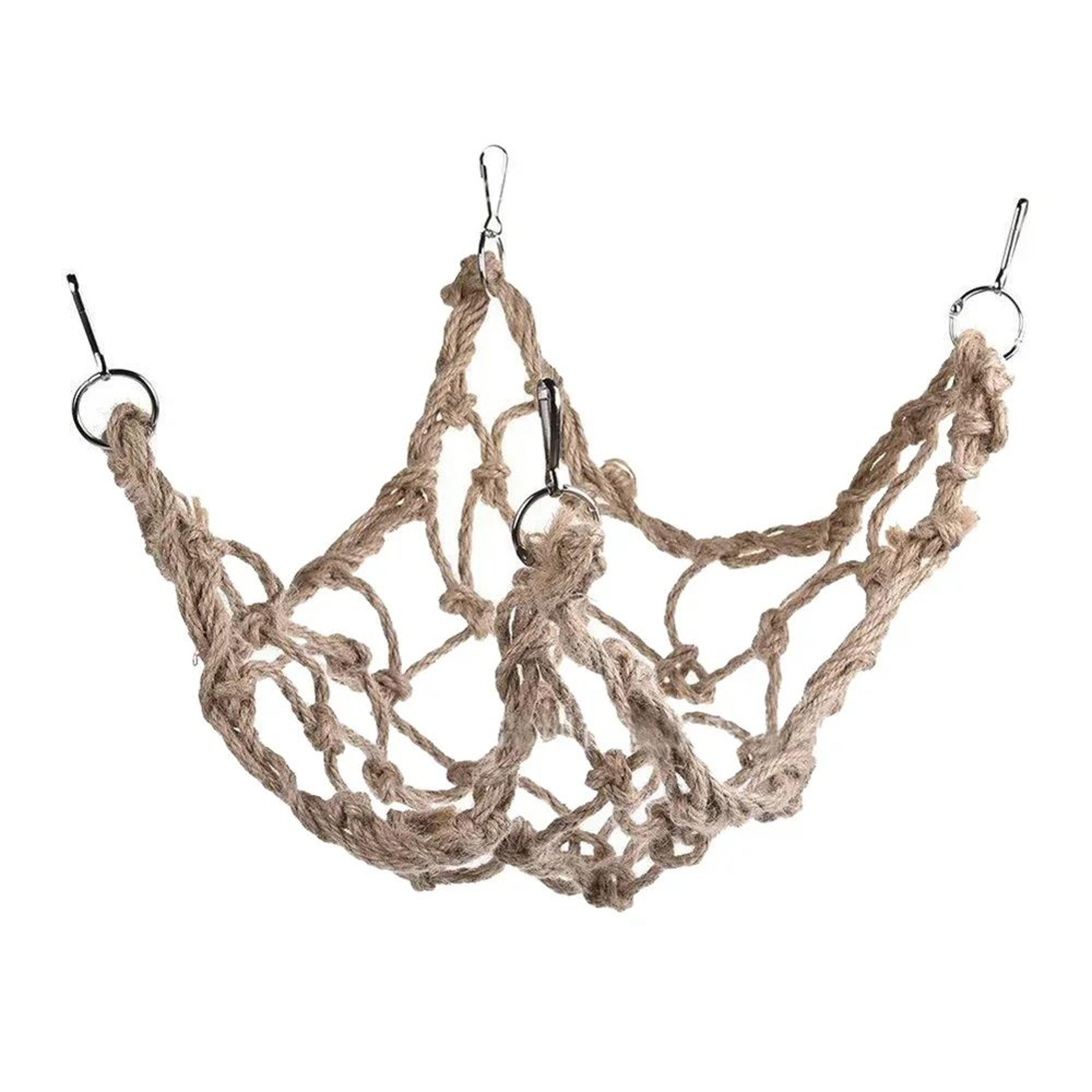 Bird Swing Ladder Toy With Rope Net For Parrot Climbing Chewing And Play 3