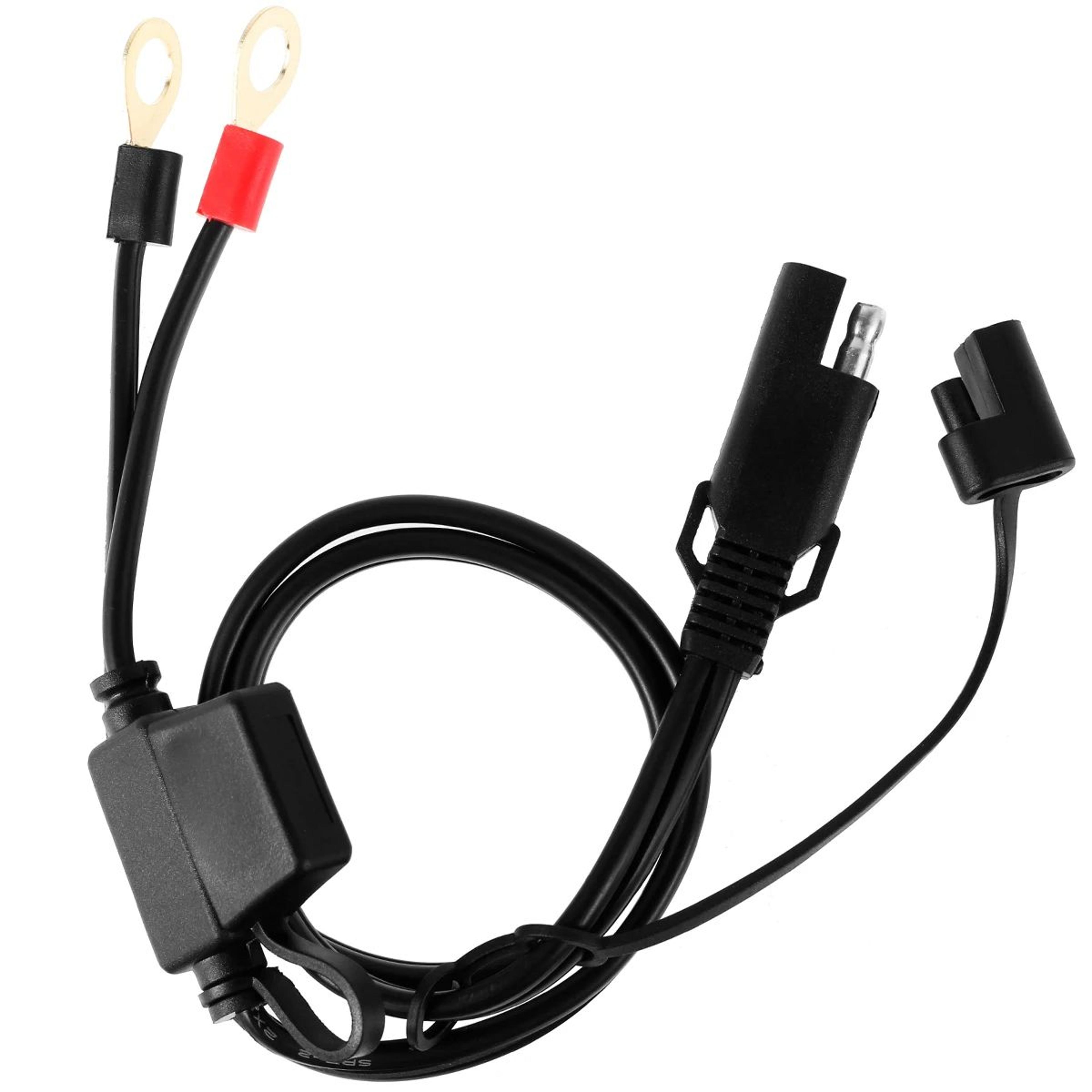 SAE Battery Charger Cable Quick Connect Extension With Fuse For Motorcycle And Car Use 6