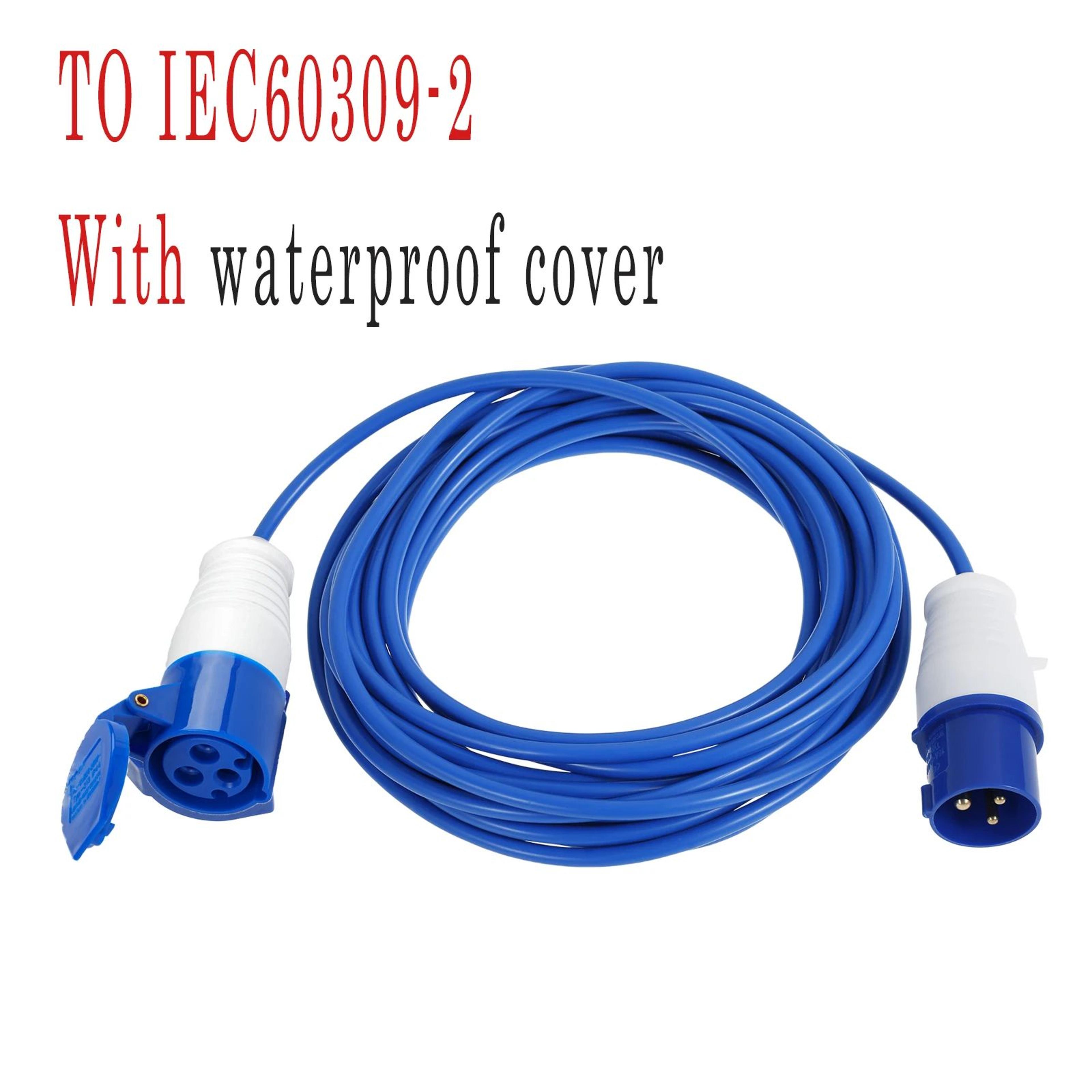 heavy duty camping extension cable power cord for caravan outdoor and rv use