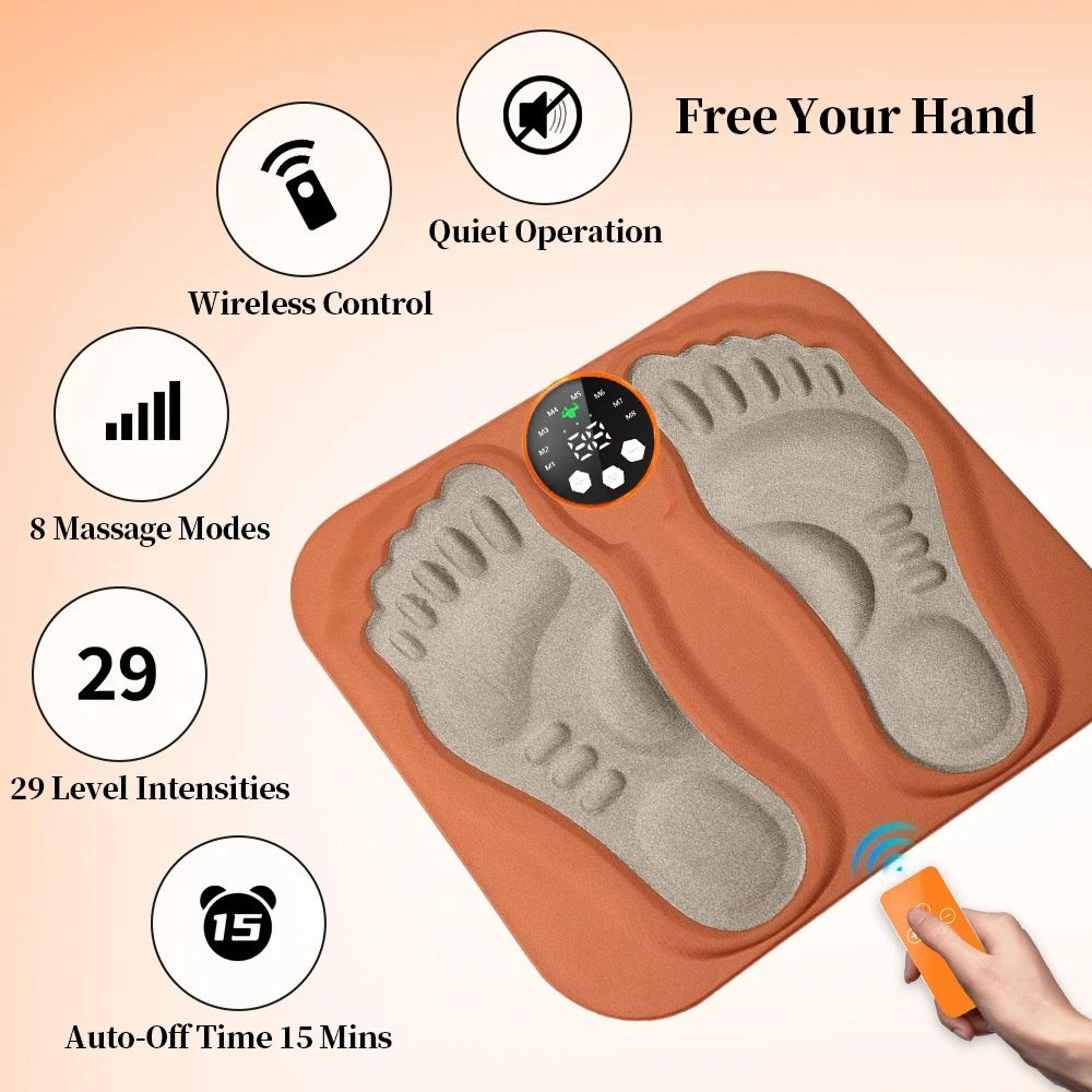 Smart Foot Massager Pad Electric EMS Foot Massage Mat With Remote Control 1
