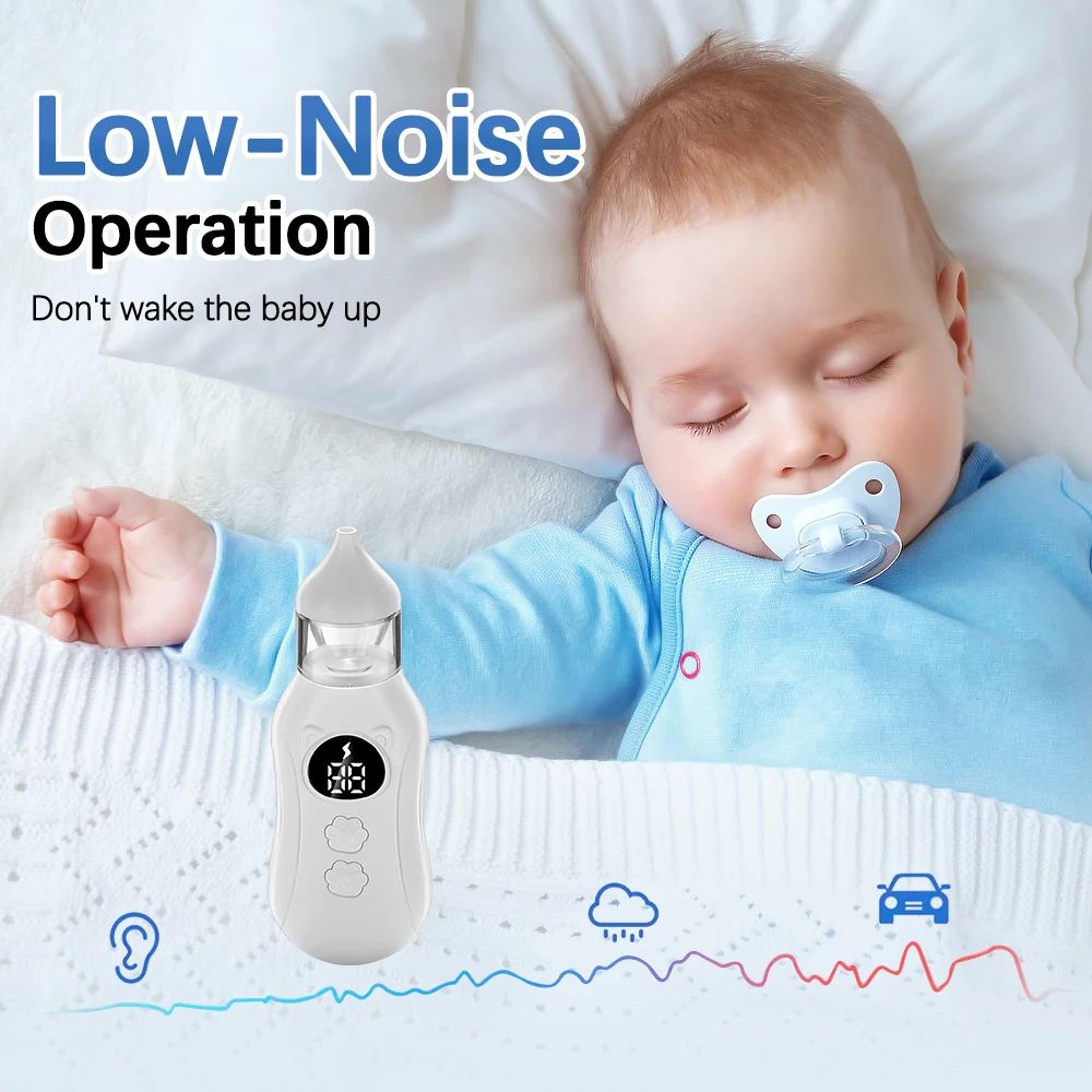 Electric Baby Nasal Aspirator Quiet 9 Level Nose Cleaner For Infants 1