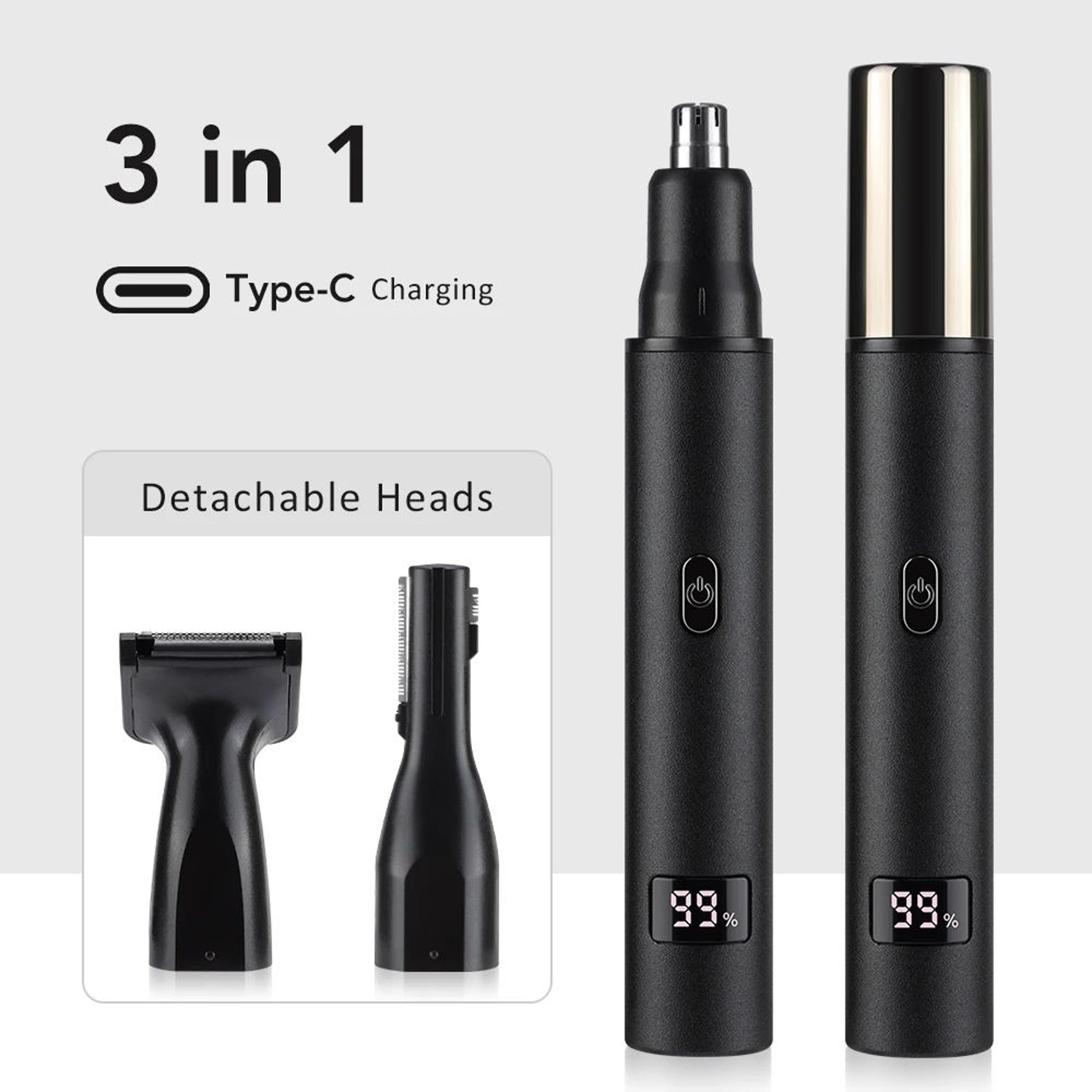 Rechargeable Nose Hair Trimmer Portable Facial Grooming Tool For Men 8