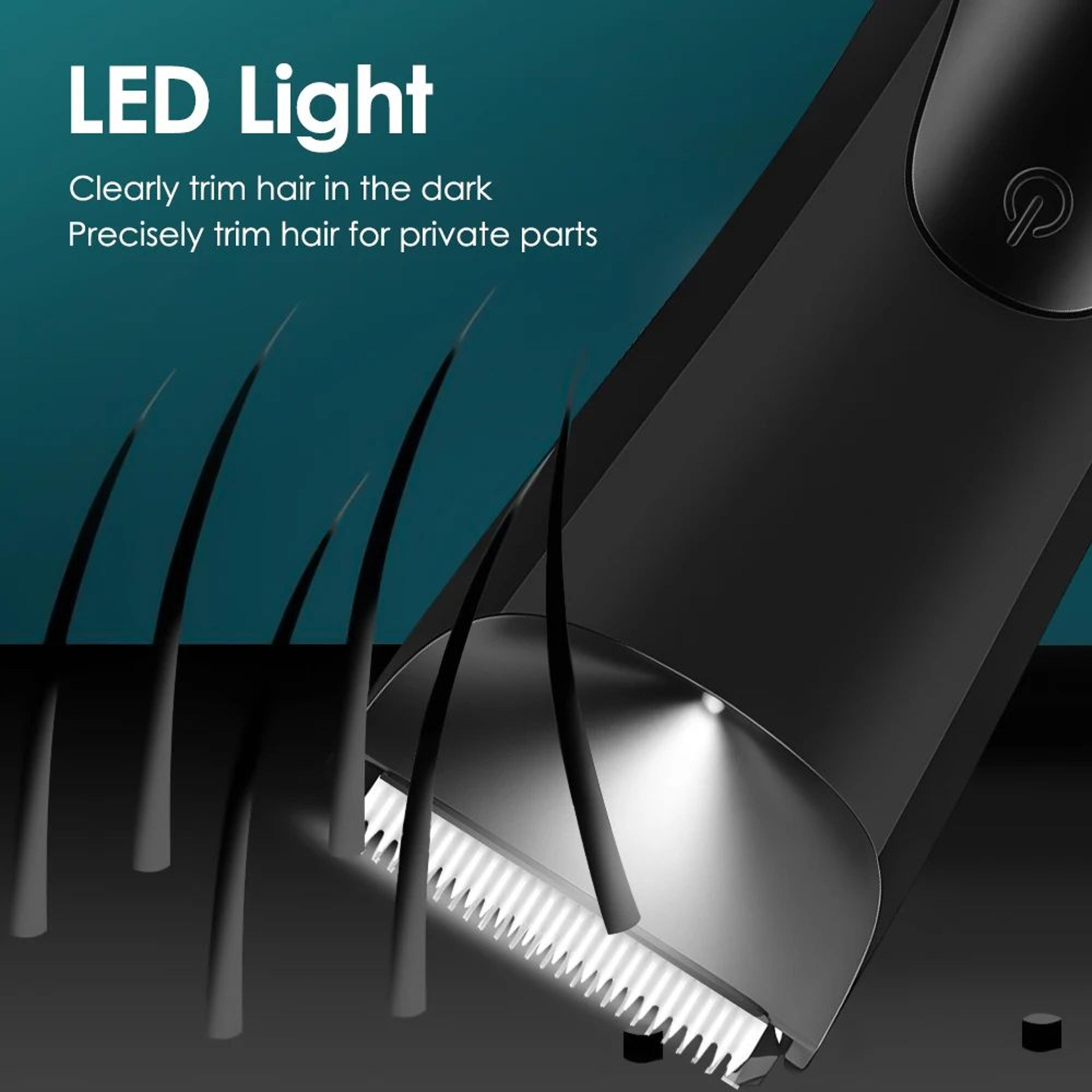 Mens Body Hair Trimmer Rechargeable Grooming Clipper For Smooth Safe Shaving 4