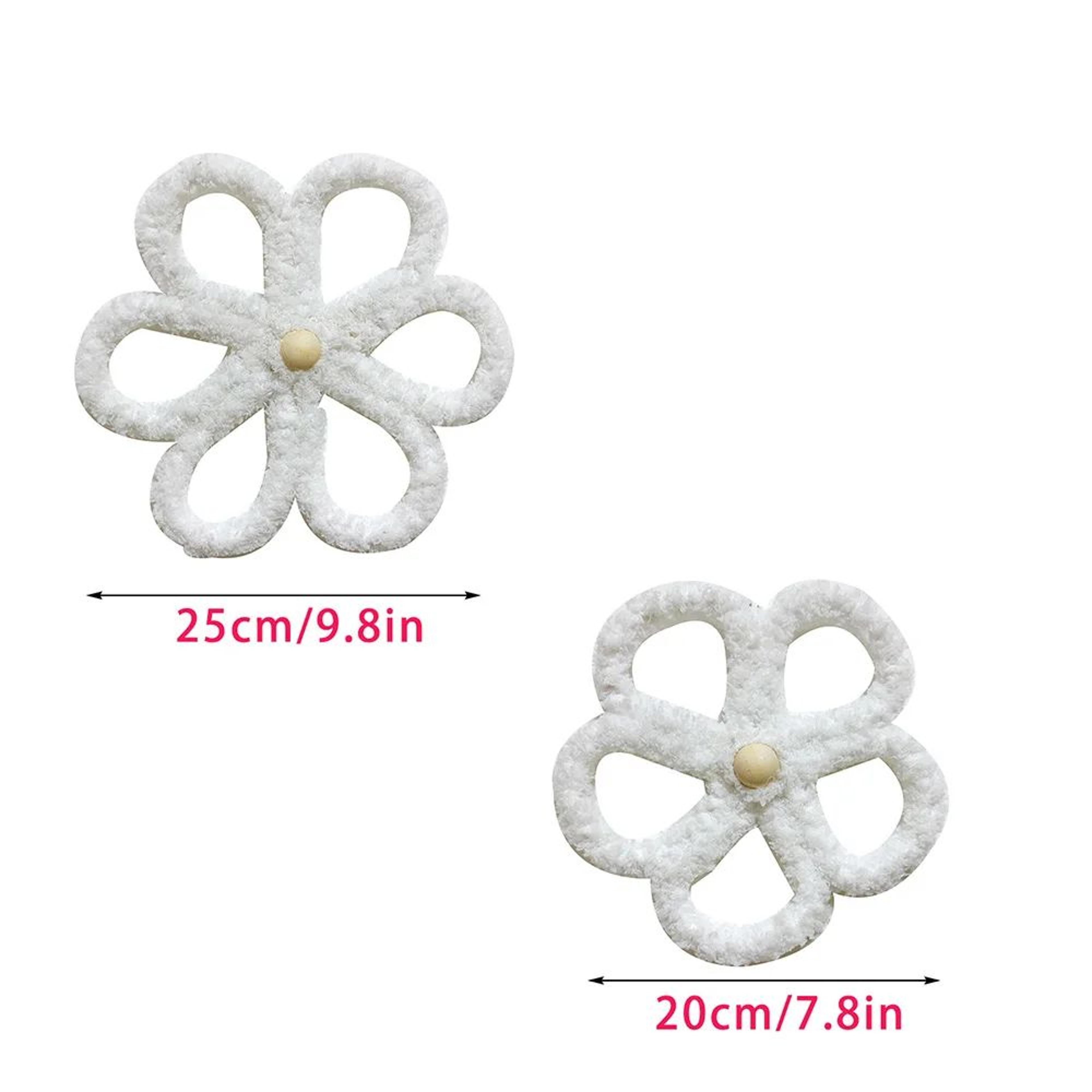Bohemian Daisy Flower Wall Decor Woven Hanging Decoration Set 5