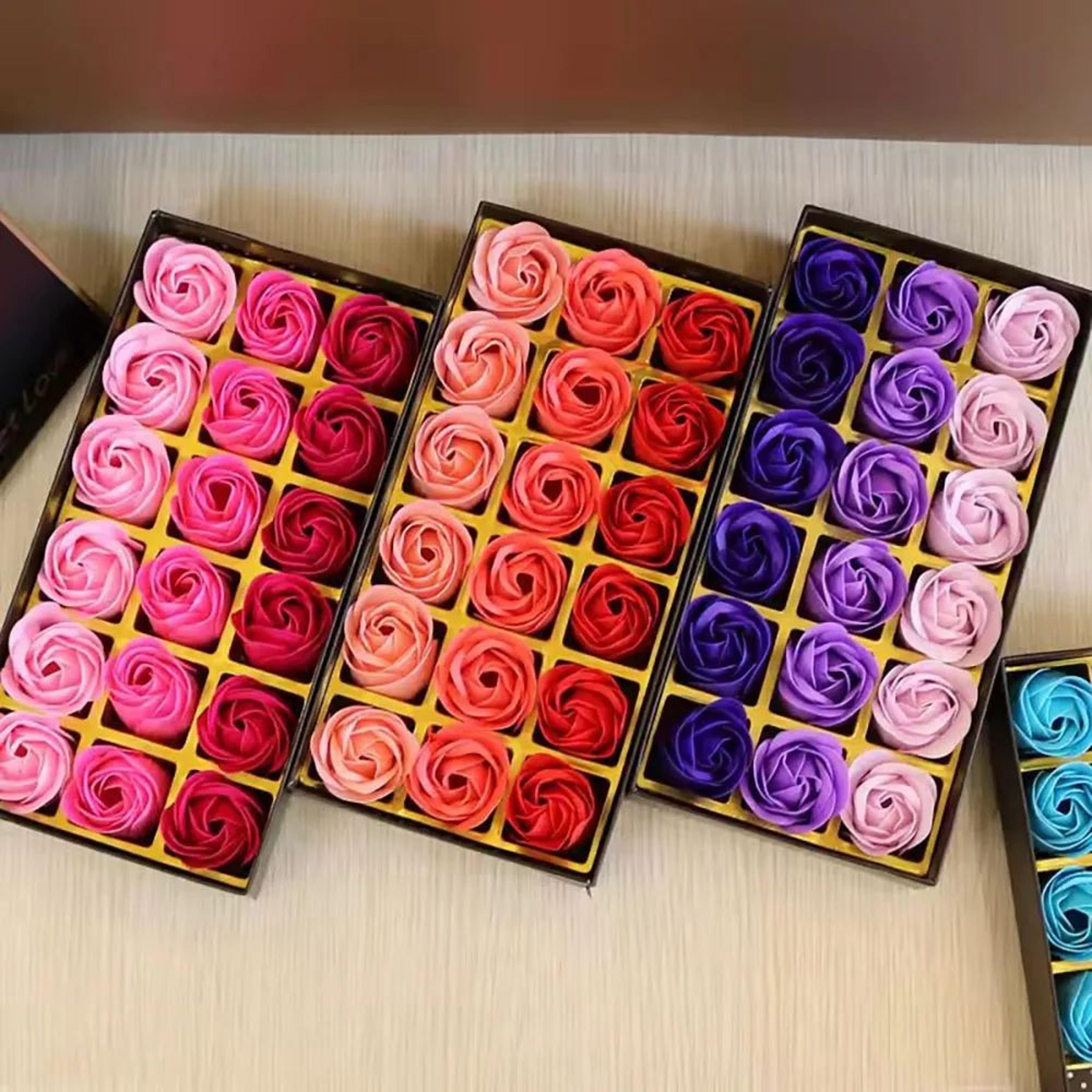 luxury soap rose gift box romantic bath flower set