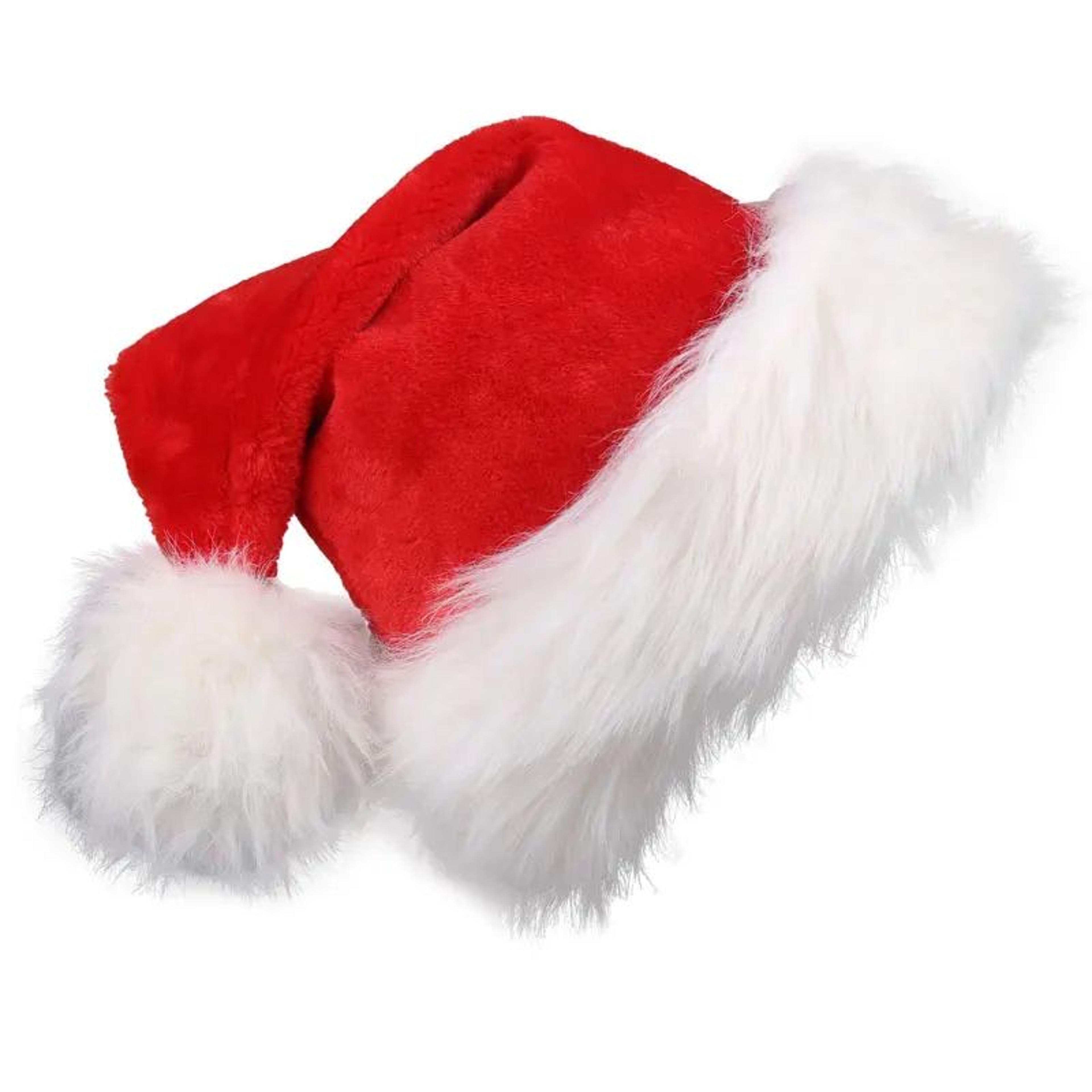 christmas santa hat long plush festive holiday party hat