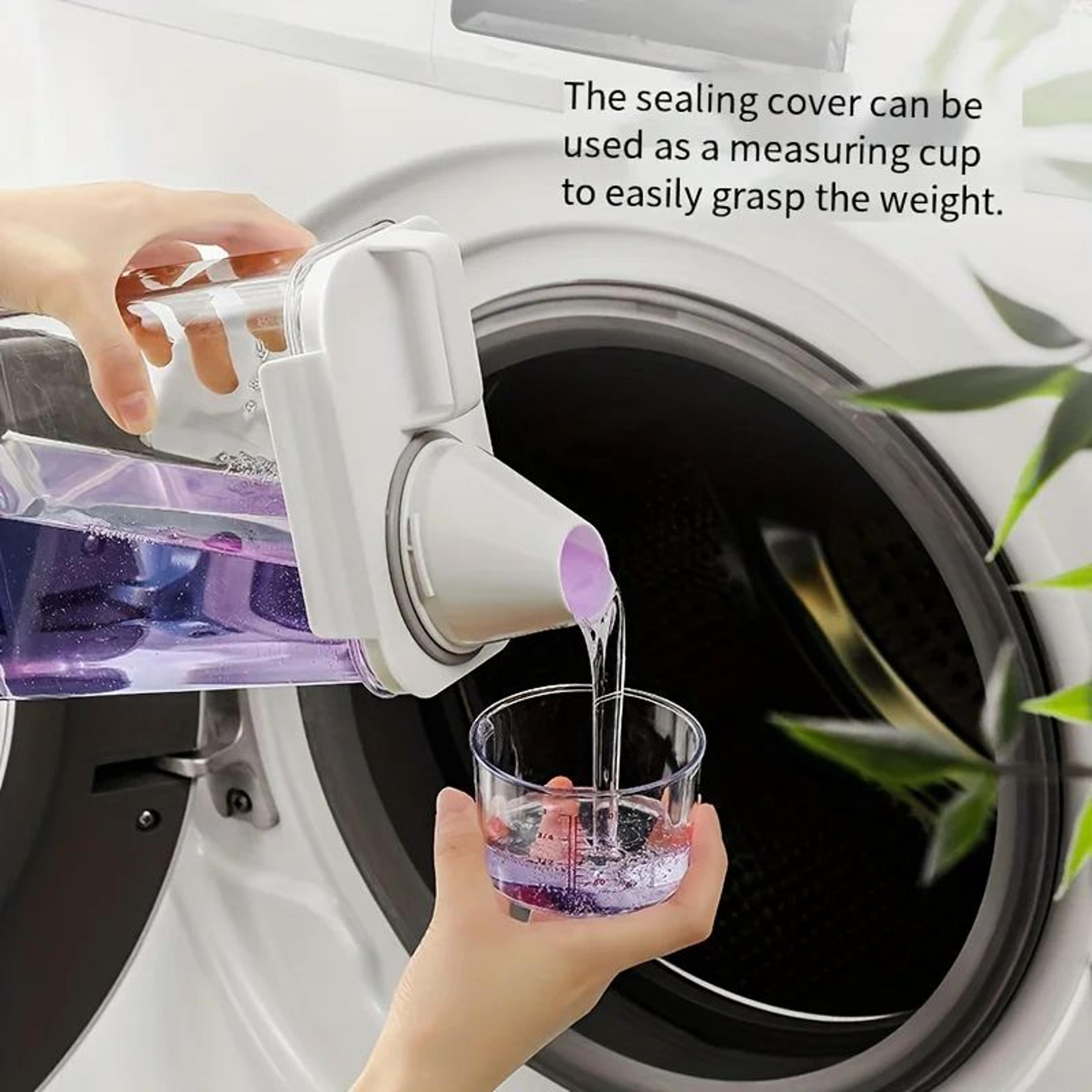 Airtight Laundry Detergent Storage Container With Measuring Cup 2
