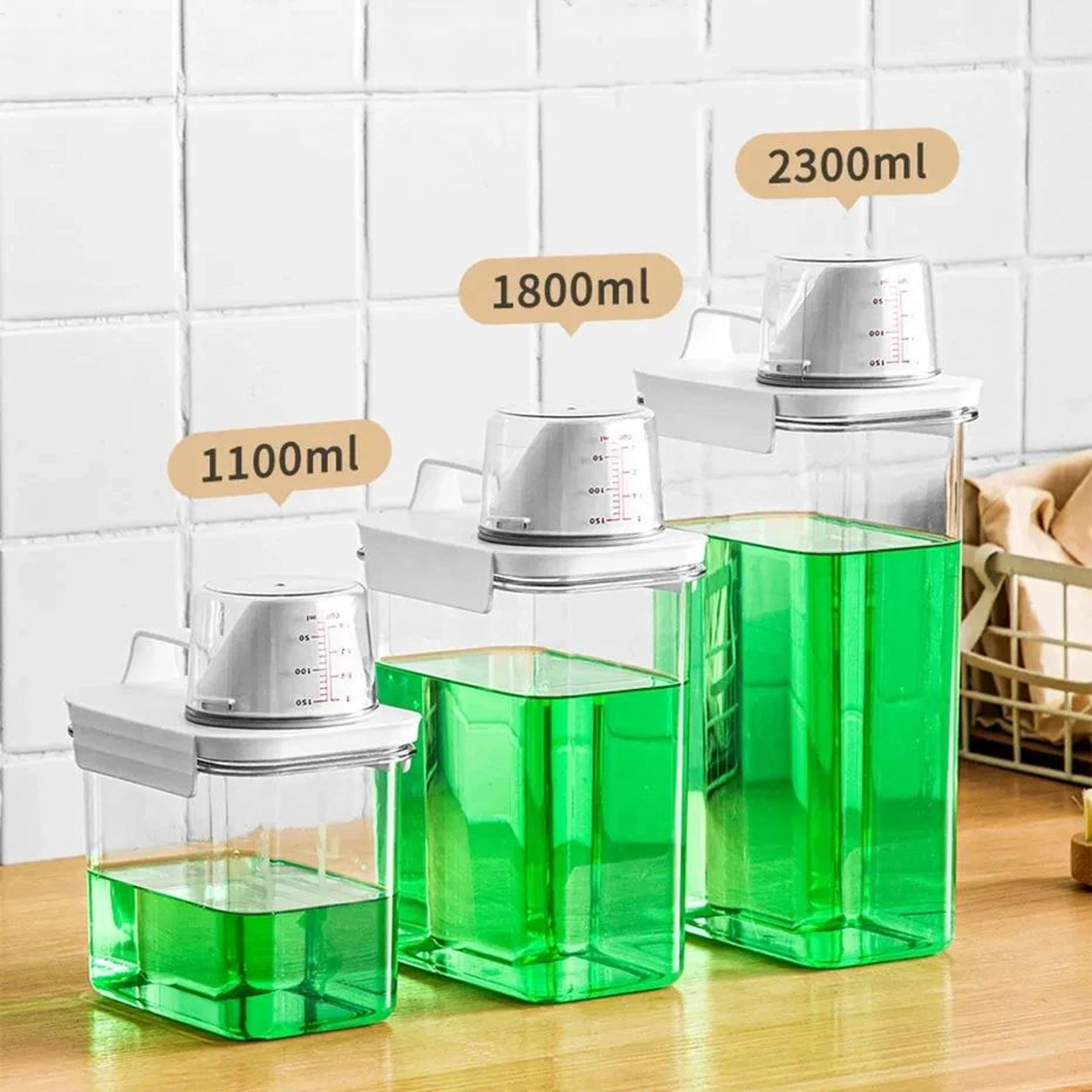 Airtight Laundry Detergent Storage Container With Measuring Cup 9
