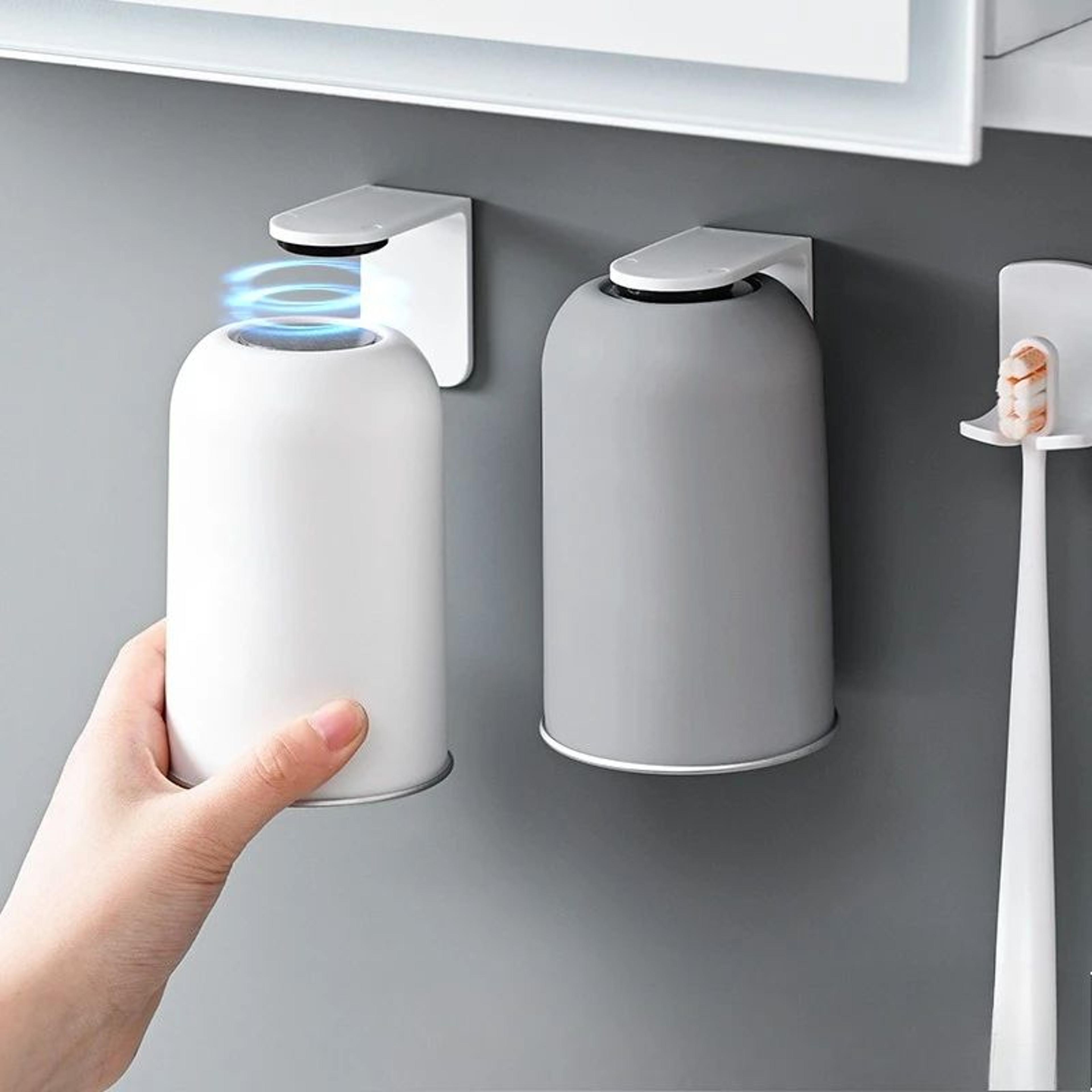 Magnetic Stainless Steel Toothbrush Cup Wall Mounted Bathroom Holder 1