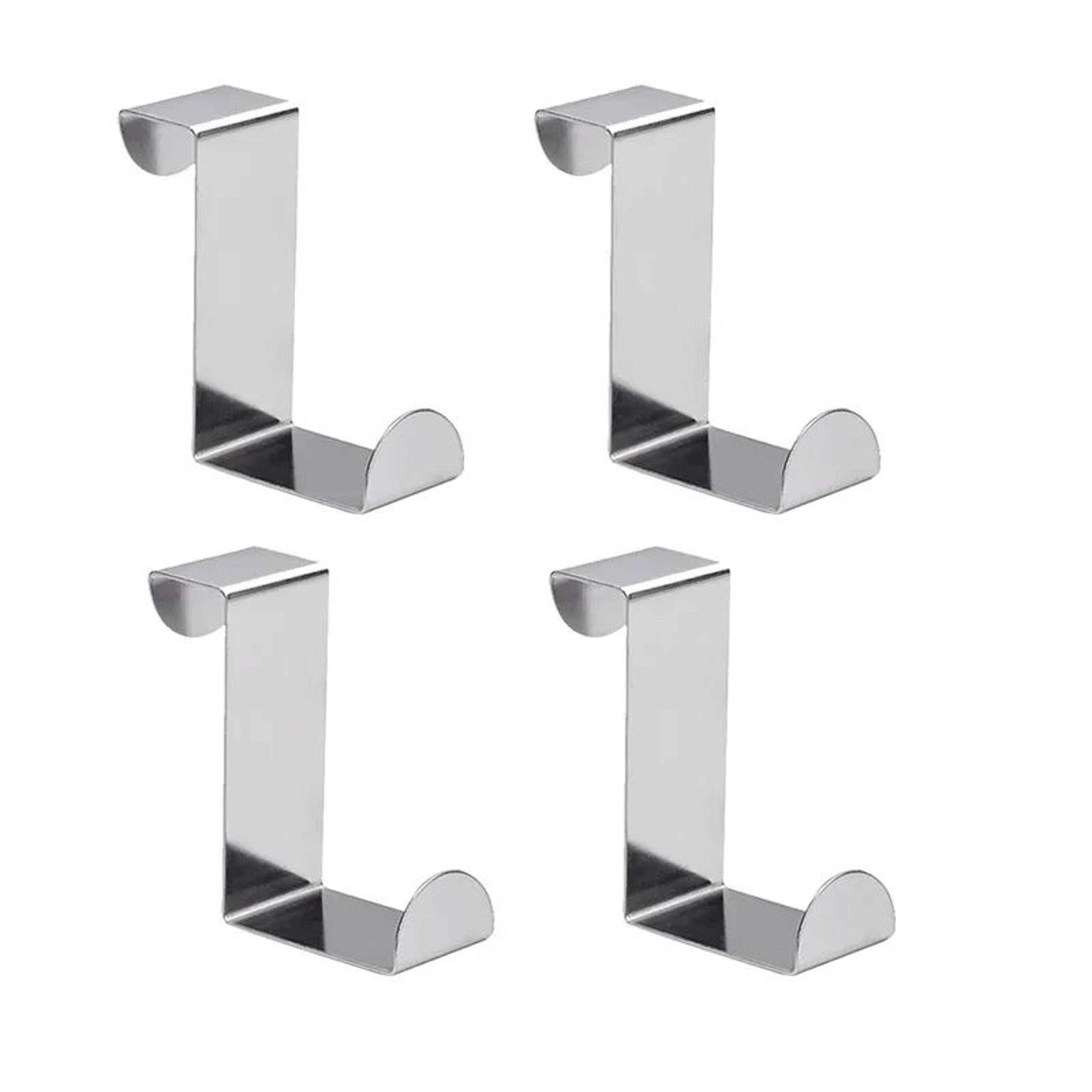 Z Shaped Over Door Hook Stainless Steel Organizer For Home Storage 7