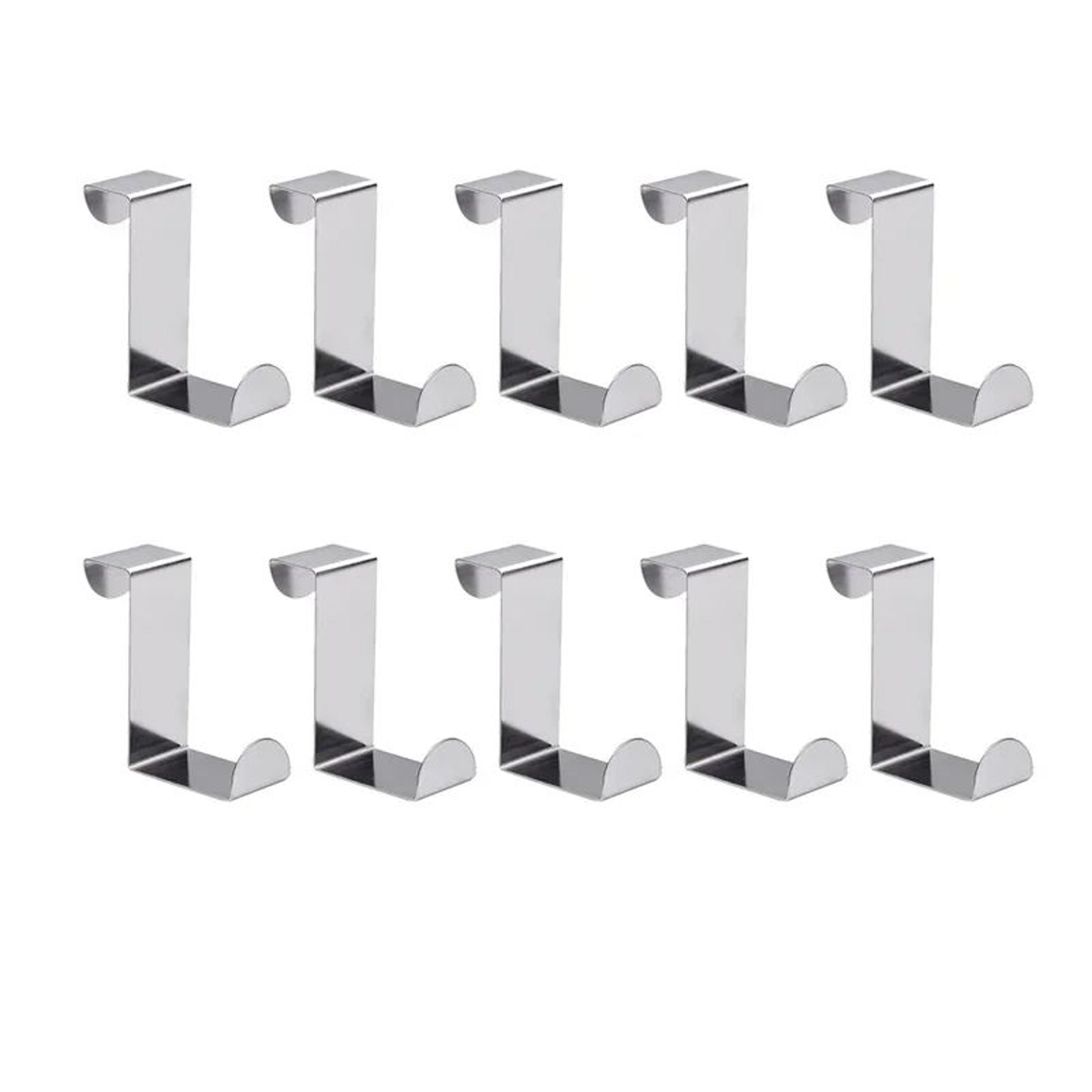 Z Shaped Over Door Hook Stainless Steel Organizer For Home Storage 8