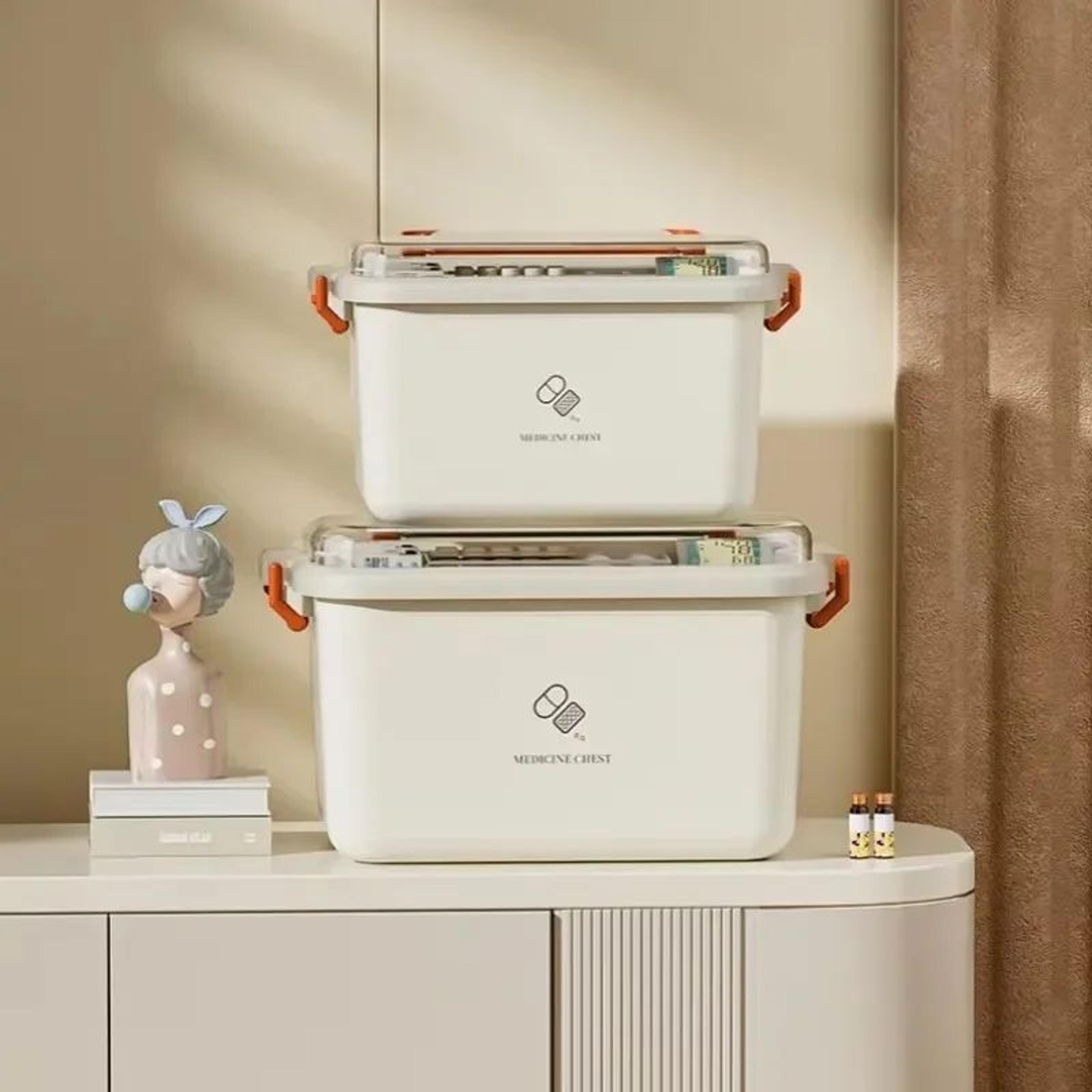 Large Capacity Medicine Storage Box Portable First Aid Organizer Case 5