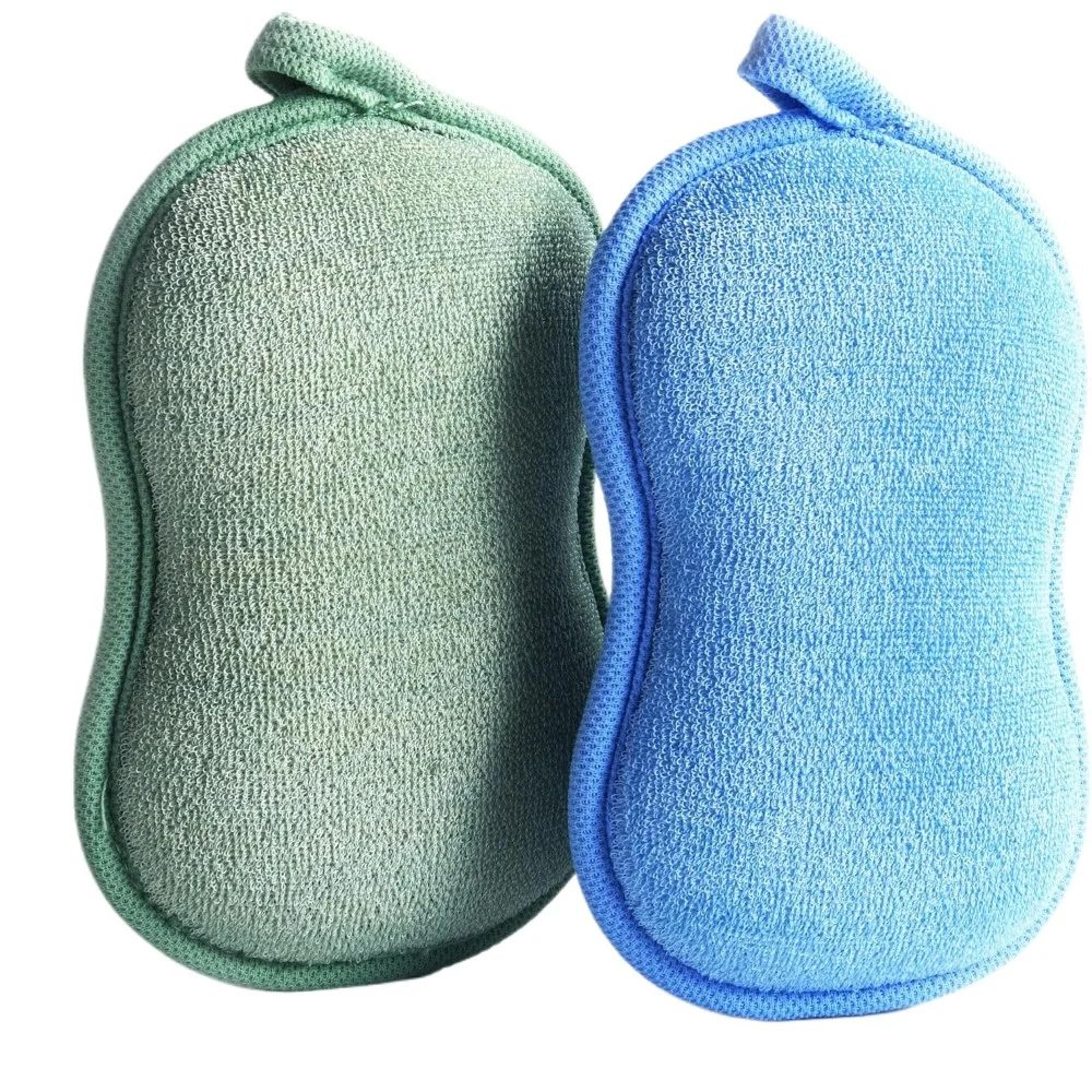 Natural Baby Bath Sponge Set Soft Infant Bath Sponge Gentle Kids Bath Sponge 6