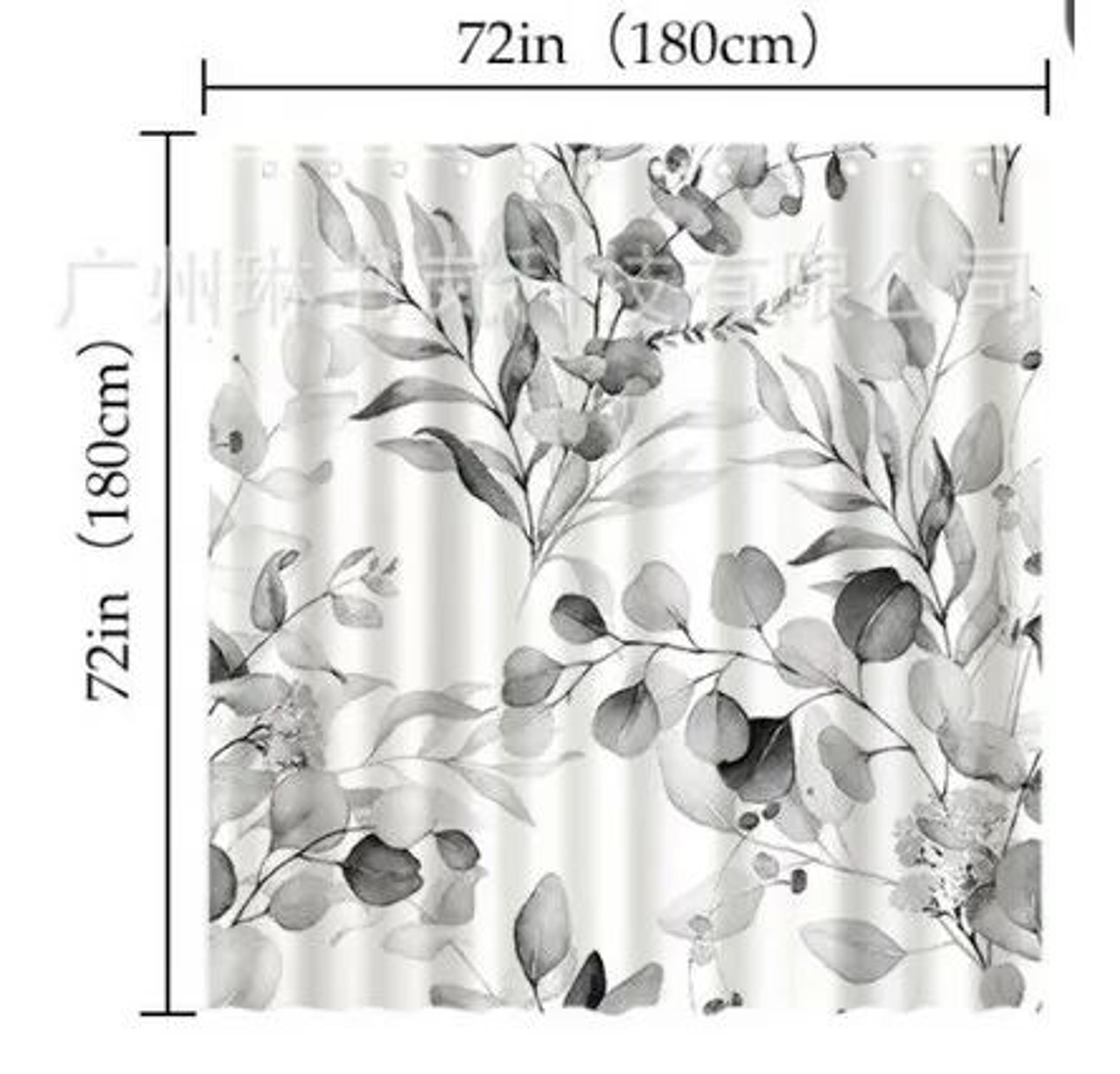 Double Layer Shower Curtain With Snap In Liner Waterproof Hookless Bathroom Curtain 7