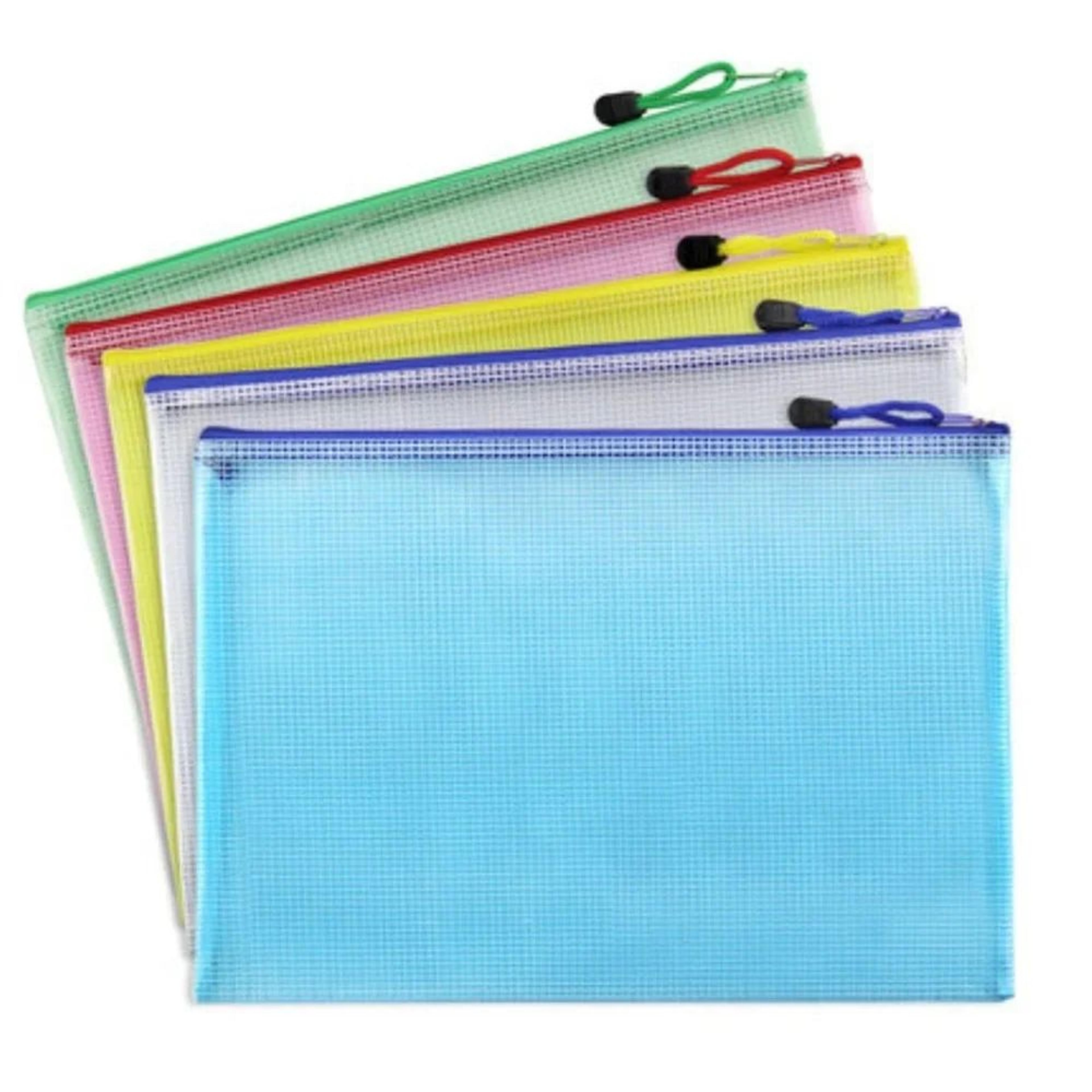 waterproof zipper file folder document organizer plastic storage bag