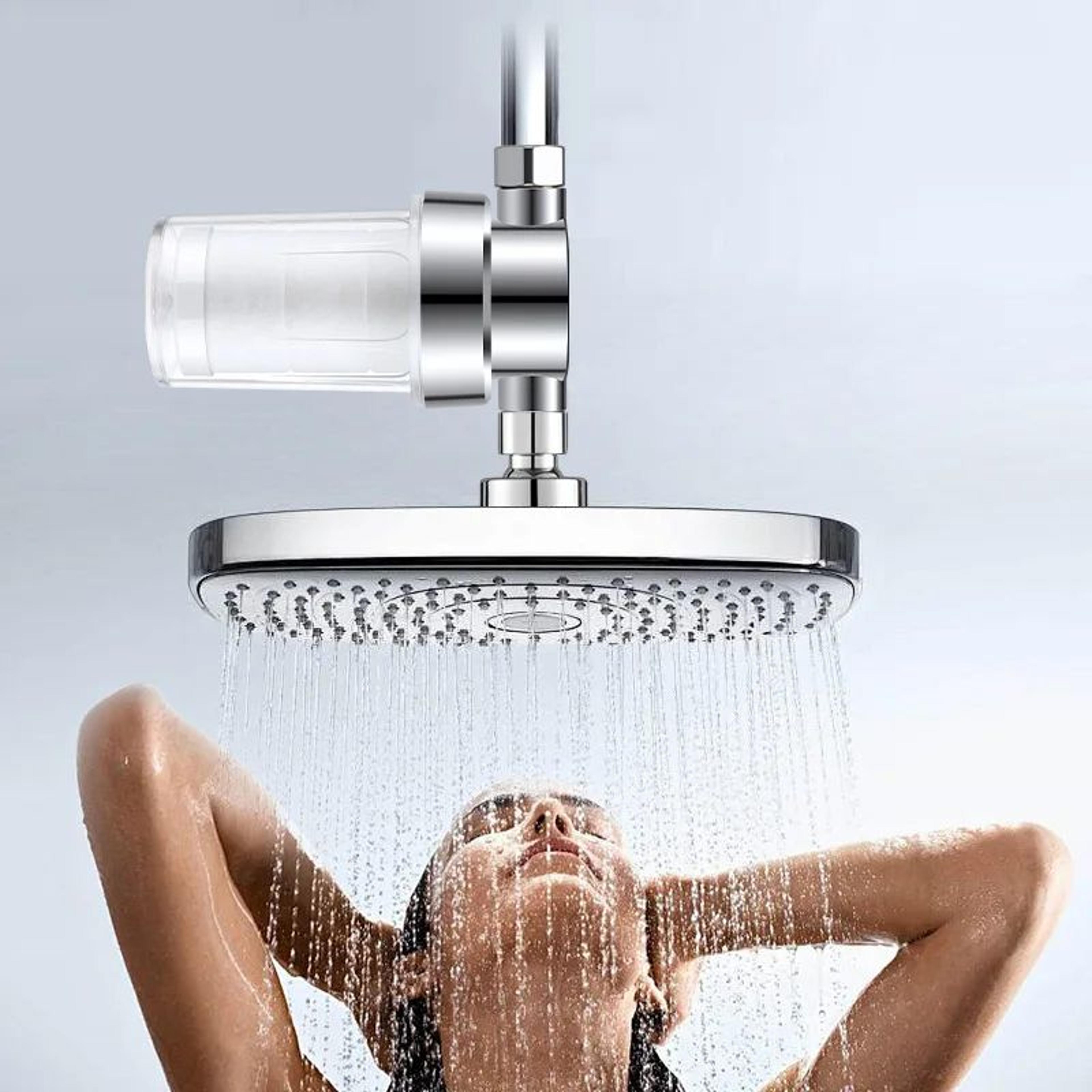 Universal Shower Head Water Filter Chlorine Removal Purifier With Replaceable Cartridge 1