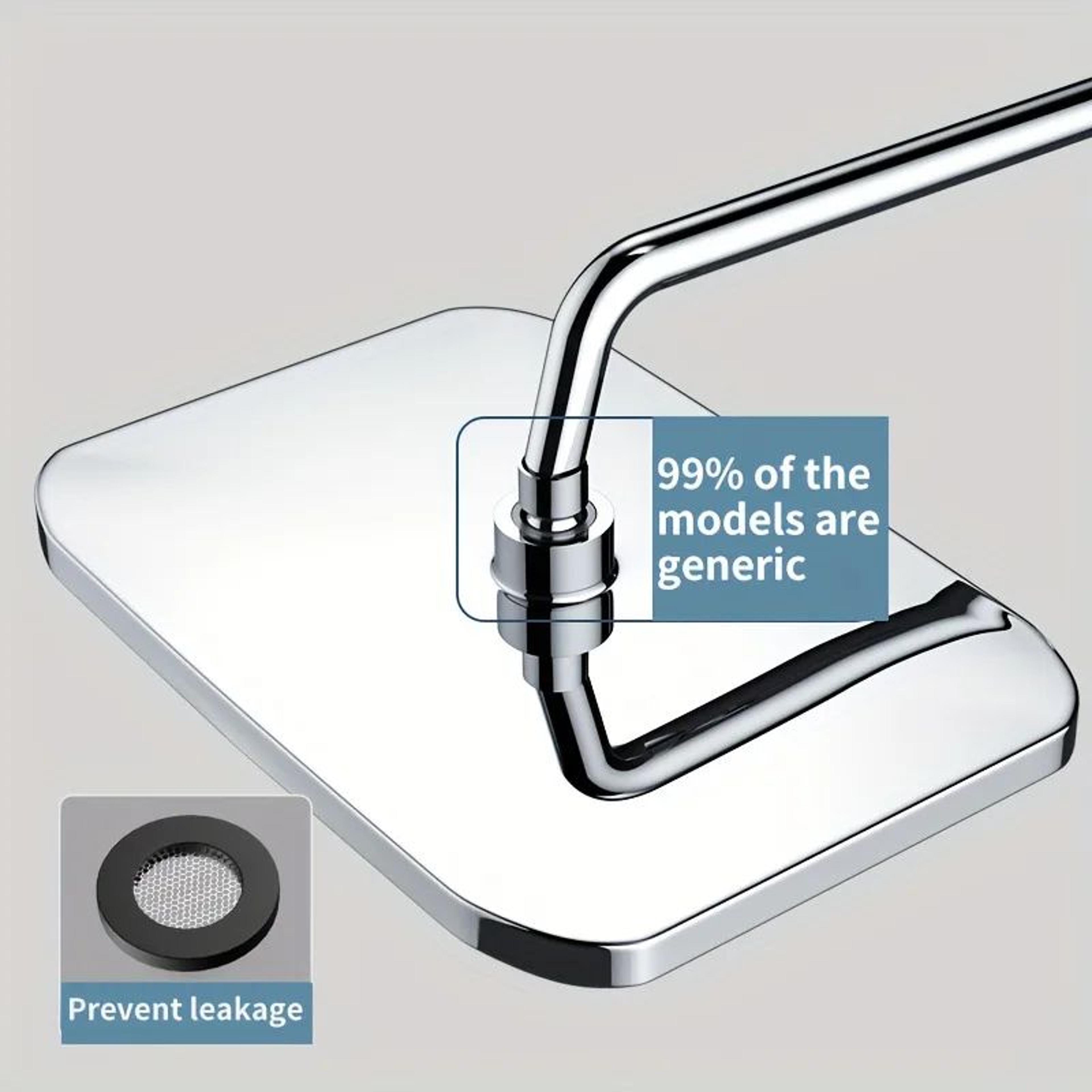 Large High Pressure Rainfall Shower Head Wide Coverage Bathroom Sprayer 3