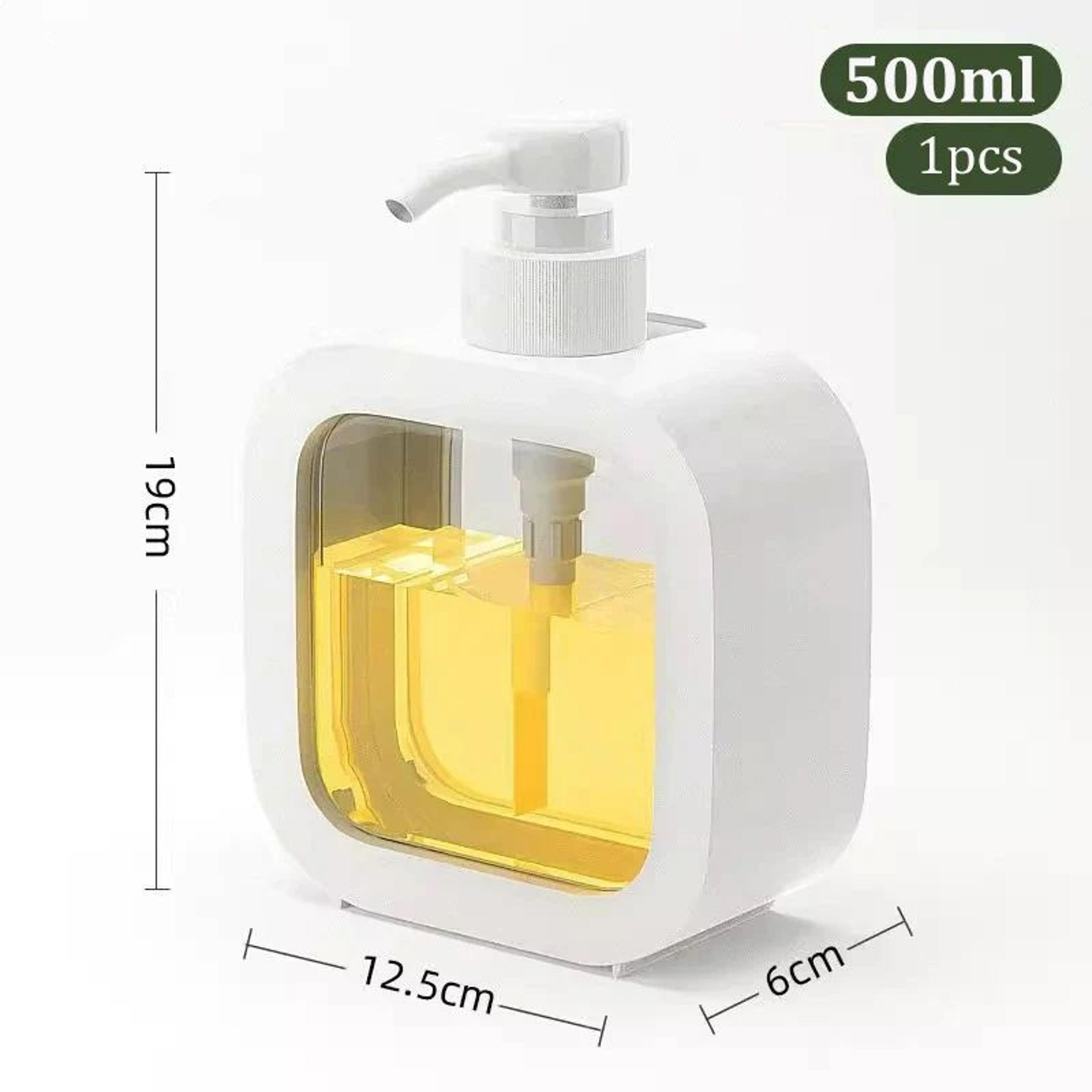 Transparent Soap Dispenser Bottle Refillable Lotion Pump Container 9