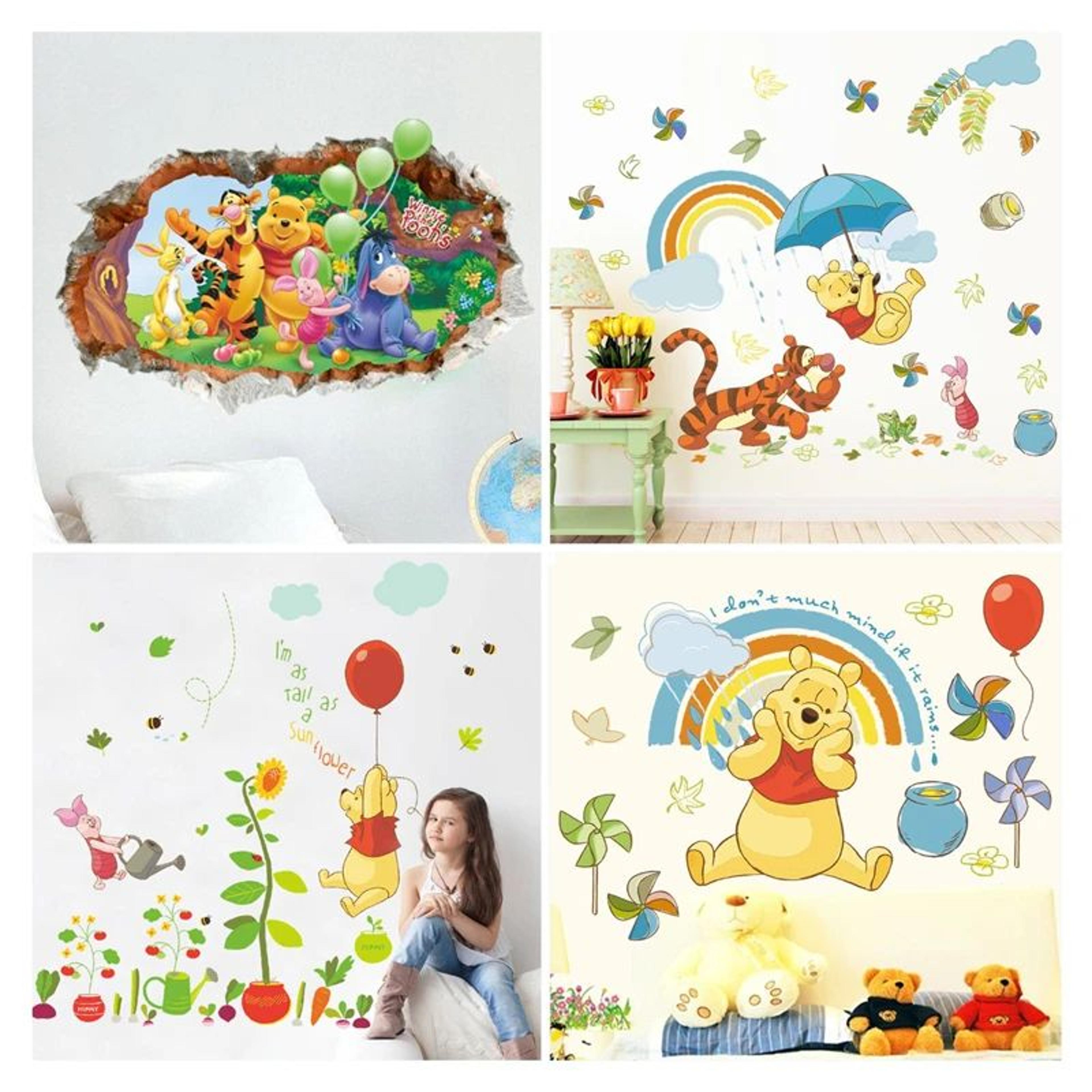 Cartoon Bear Wall Sticker For Kids Room Bedroom And Nursery Decor 3