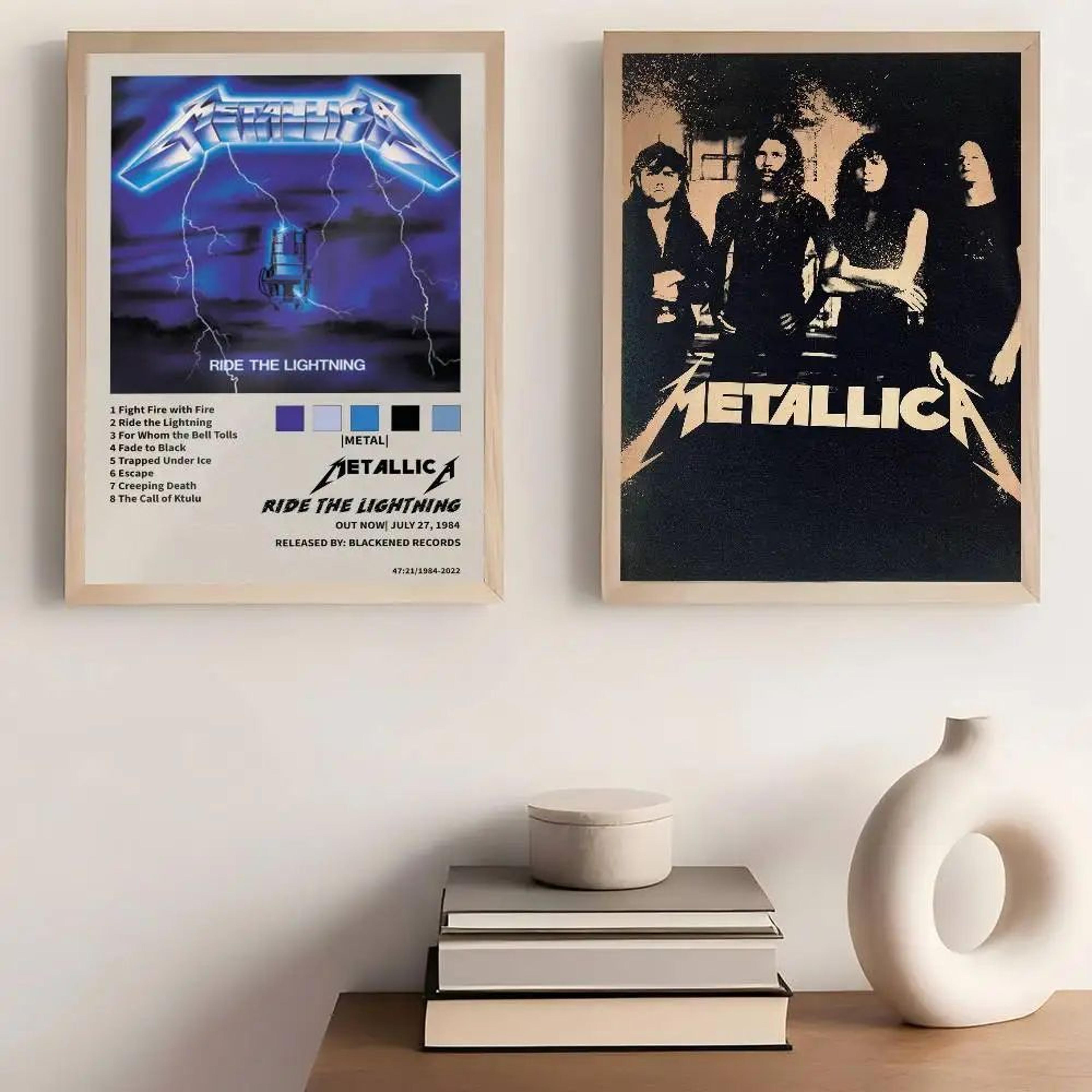 Metallica Band Poster Wall Sticker Classic Rock Music Room Decor 1