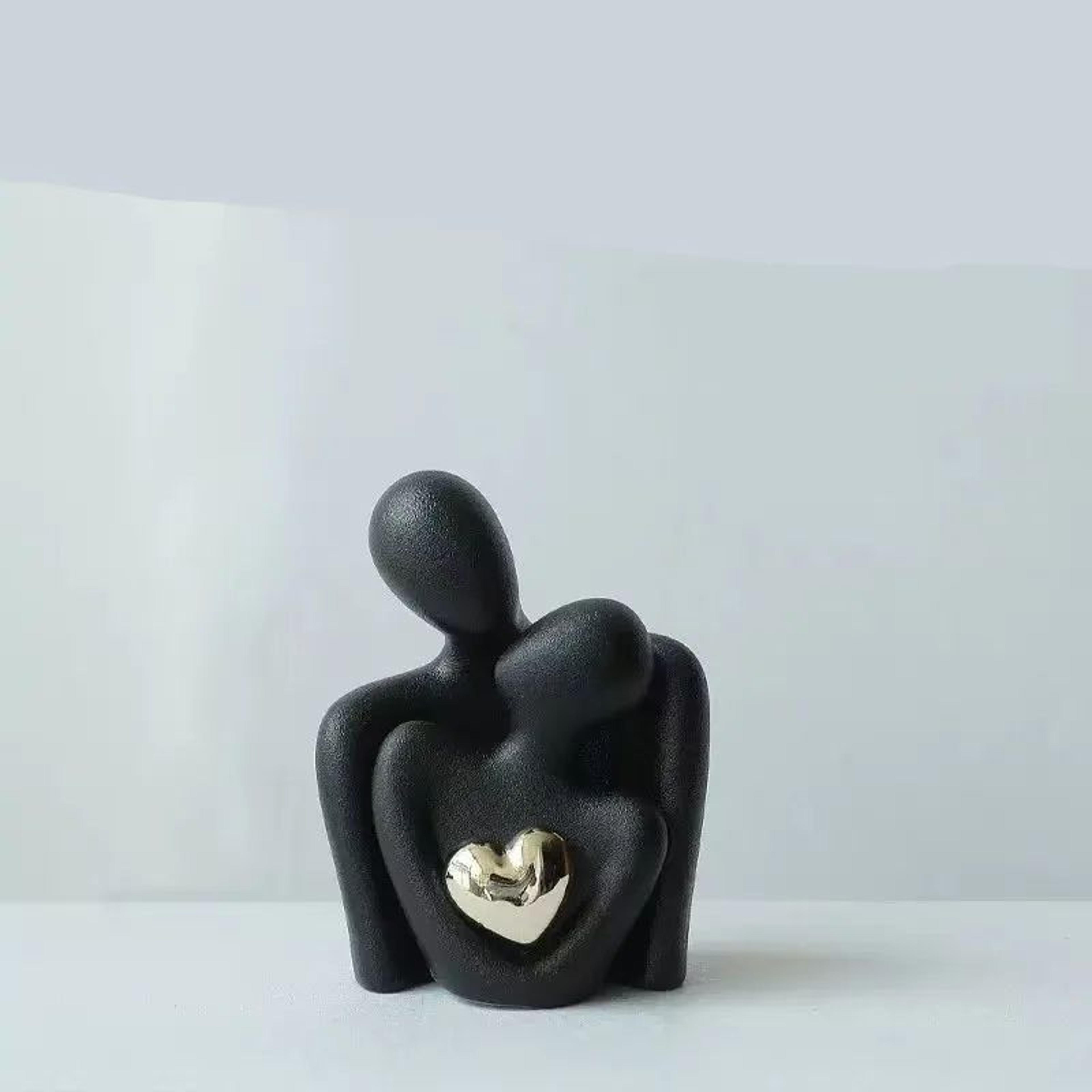 Romantic Couple Embrace Statue Love Sculpture Home Decor Gift 6