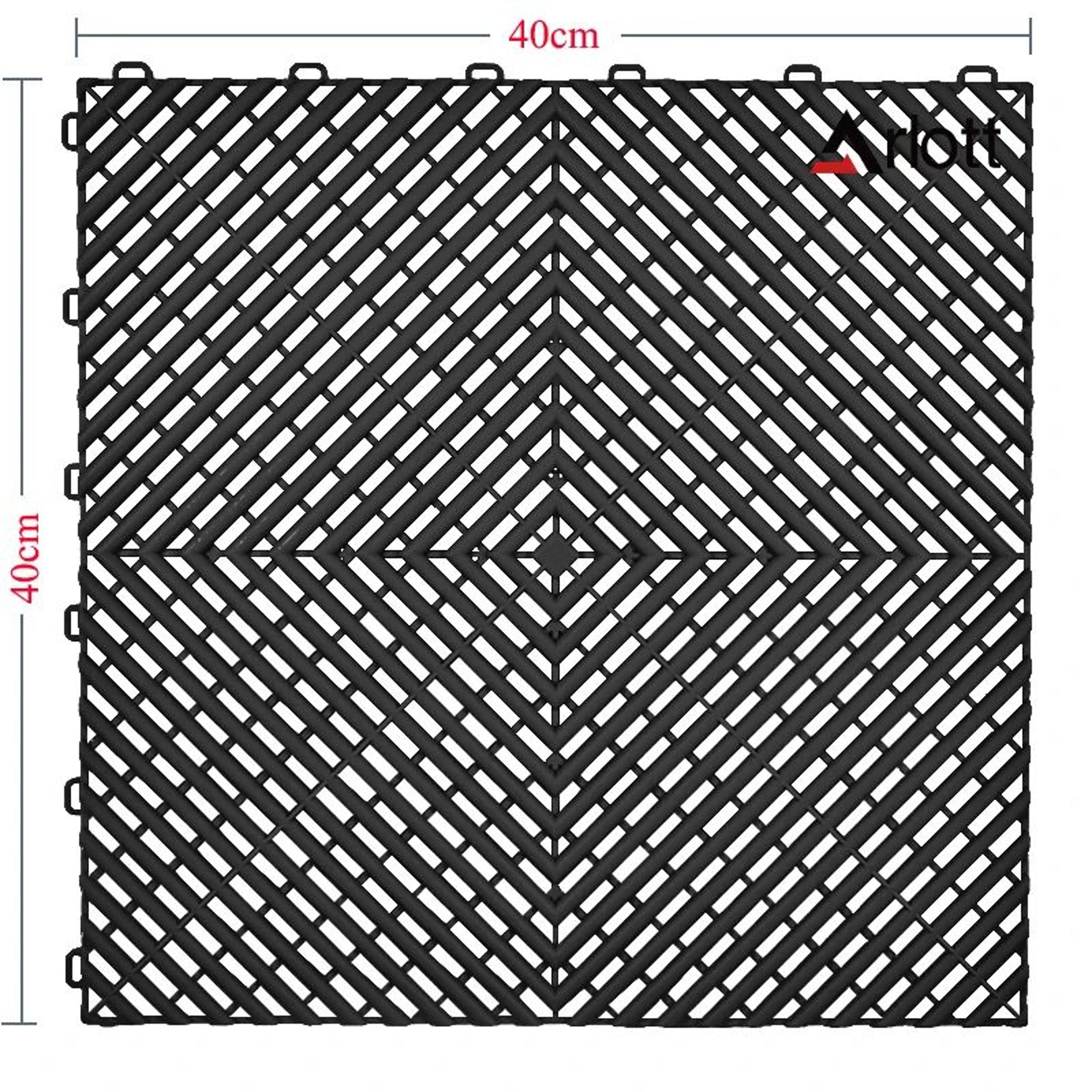 Heavy Duty Interlocking Garage Floor Tiles With Drainage For Car Wash And Outdoor Use 1