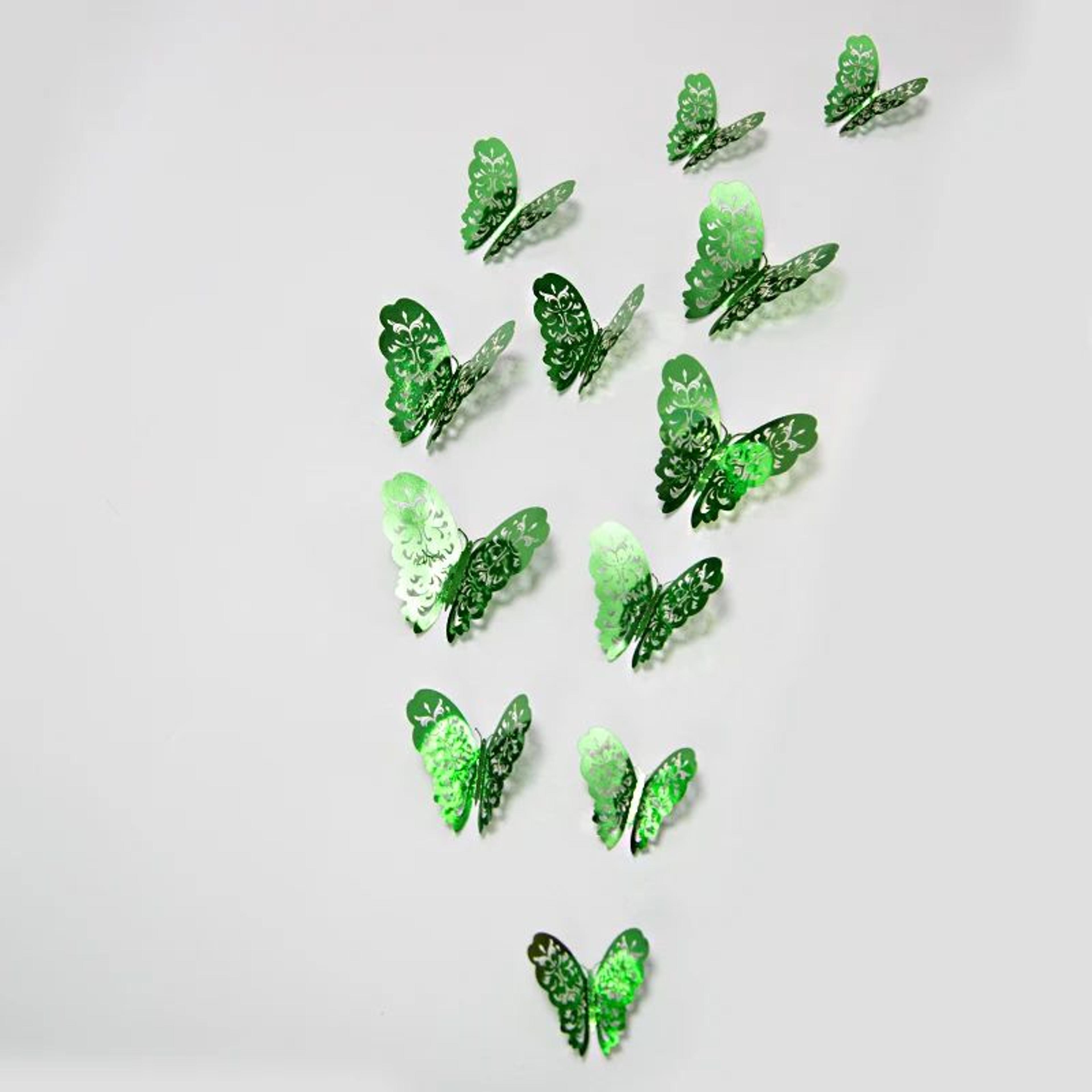Butterfly Mirror Wall Stickers 3D Decorative Wall Decor Set 11