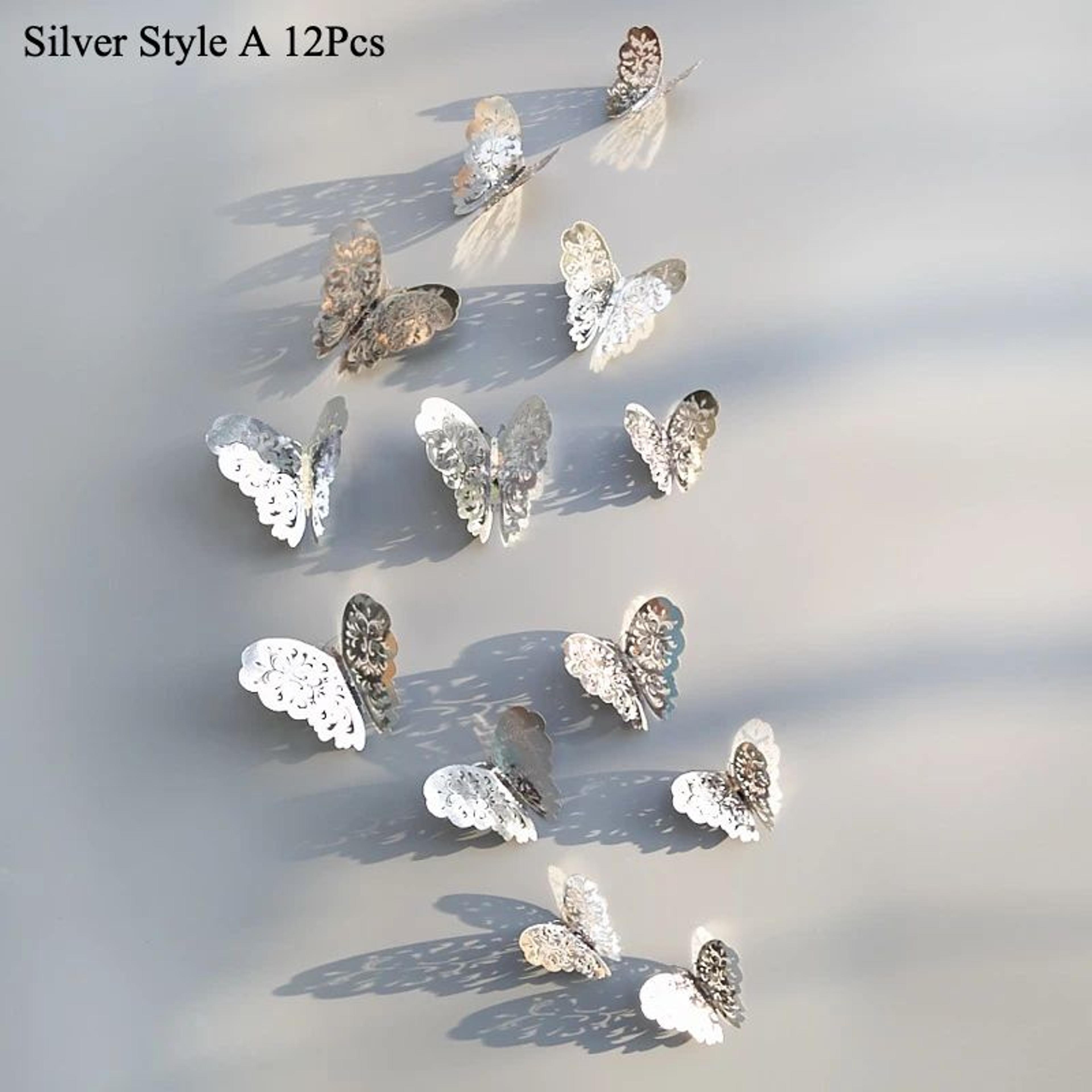 Butterfly Mirror Wall Stickers 3D Decorative Wall Decor Set 28