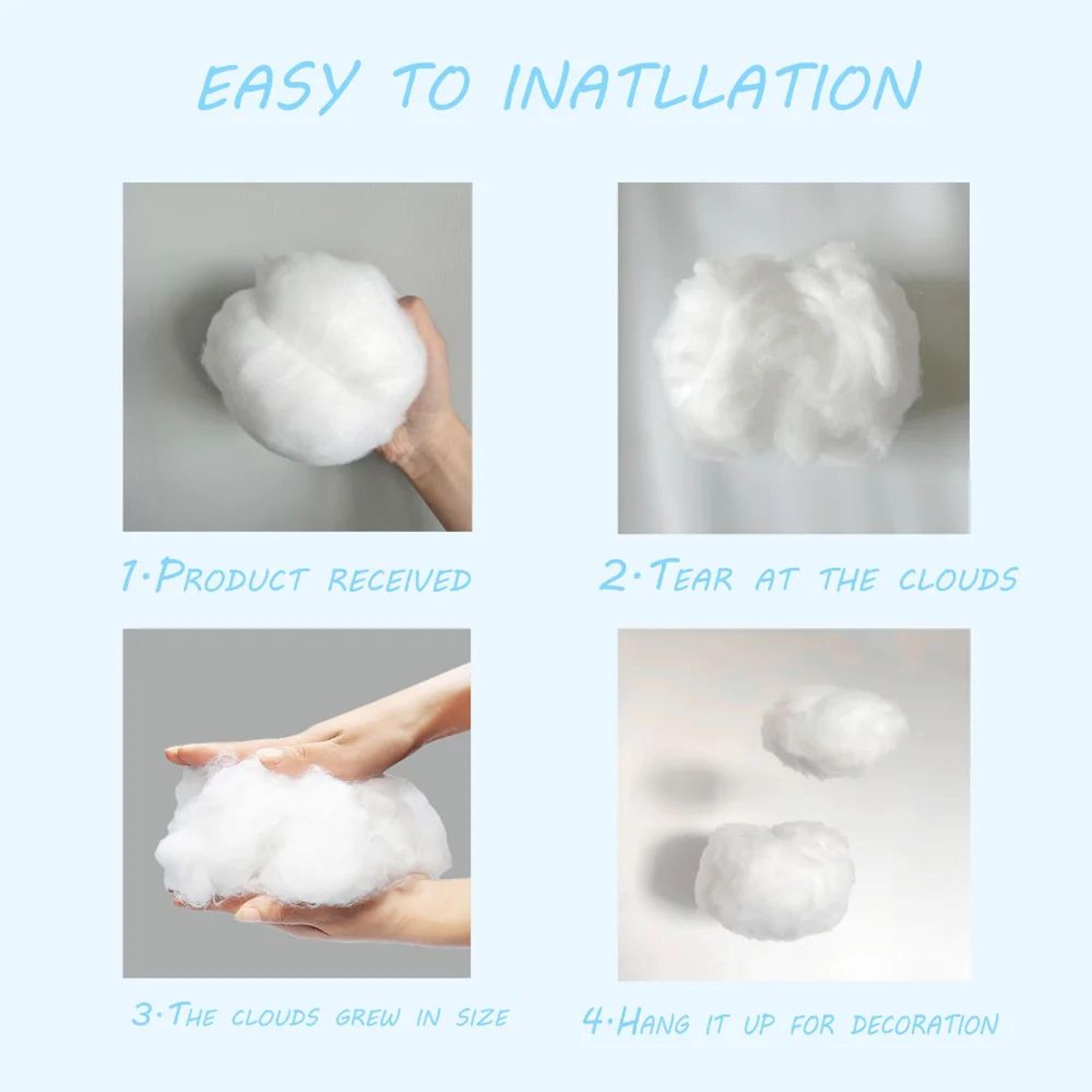 Dreamy Floating Cloud Ceiling Decor Set 3D Artificial Cloud Room Decoration 5